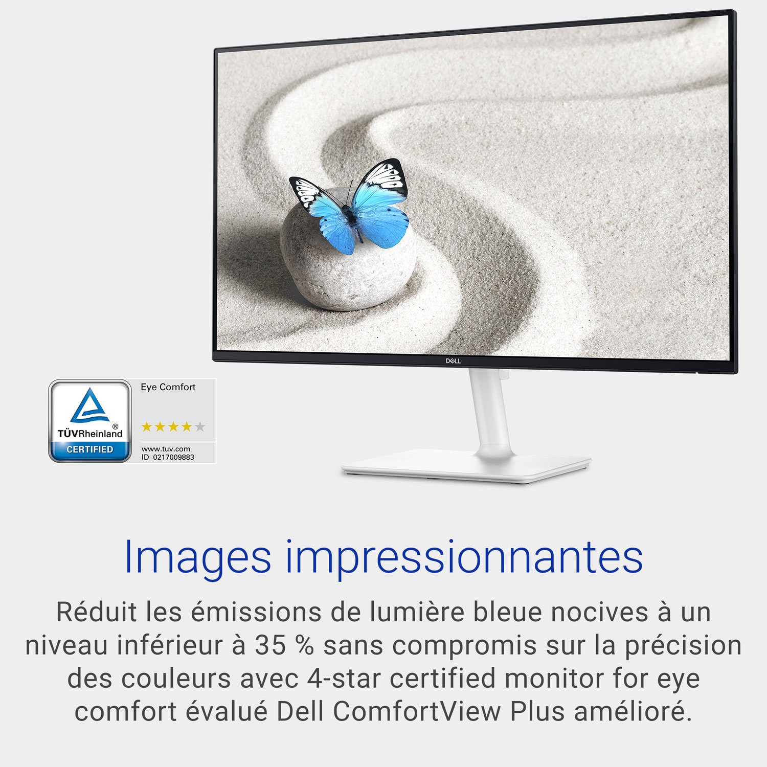 Dell 24" FHD 100Hz 4ms IPS LED Monitor - Silver