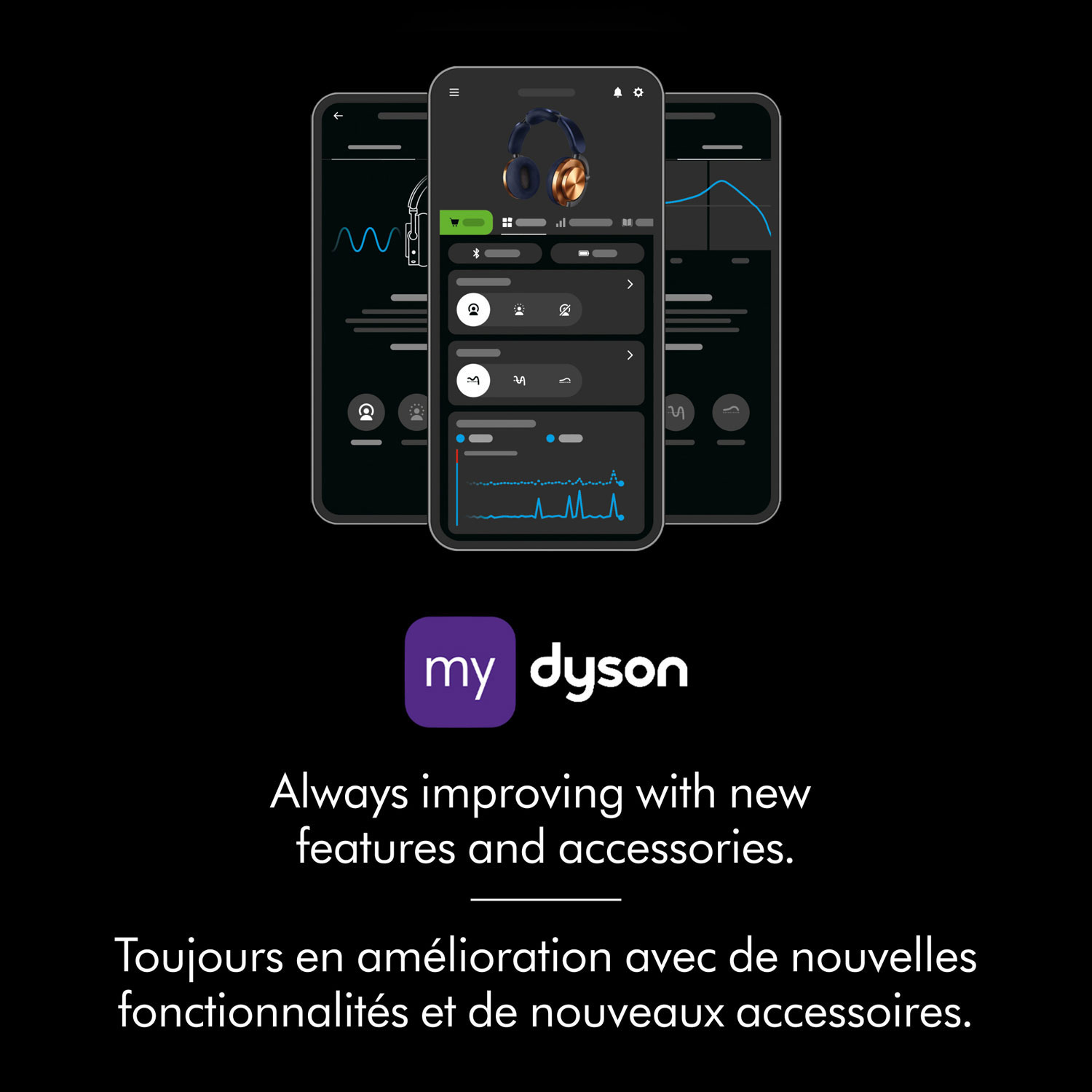 Dyson OnTrac Over-Ear Noise Cancelling Bluetooth Headphones - CNC Black Nickel