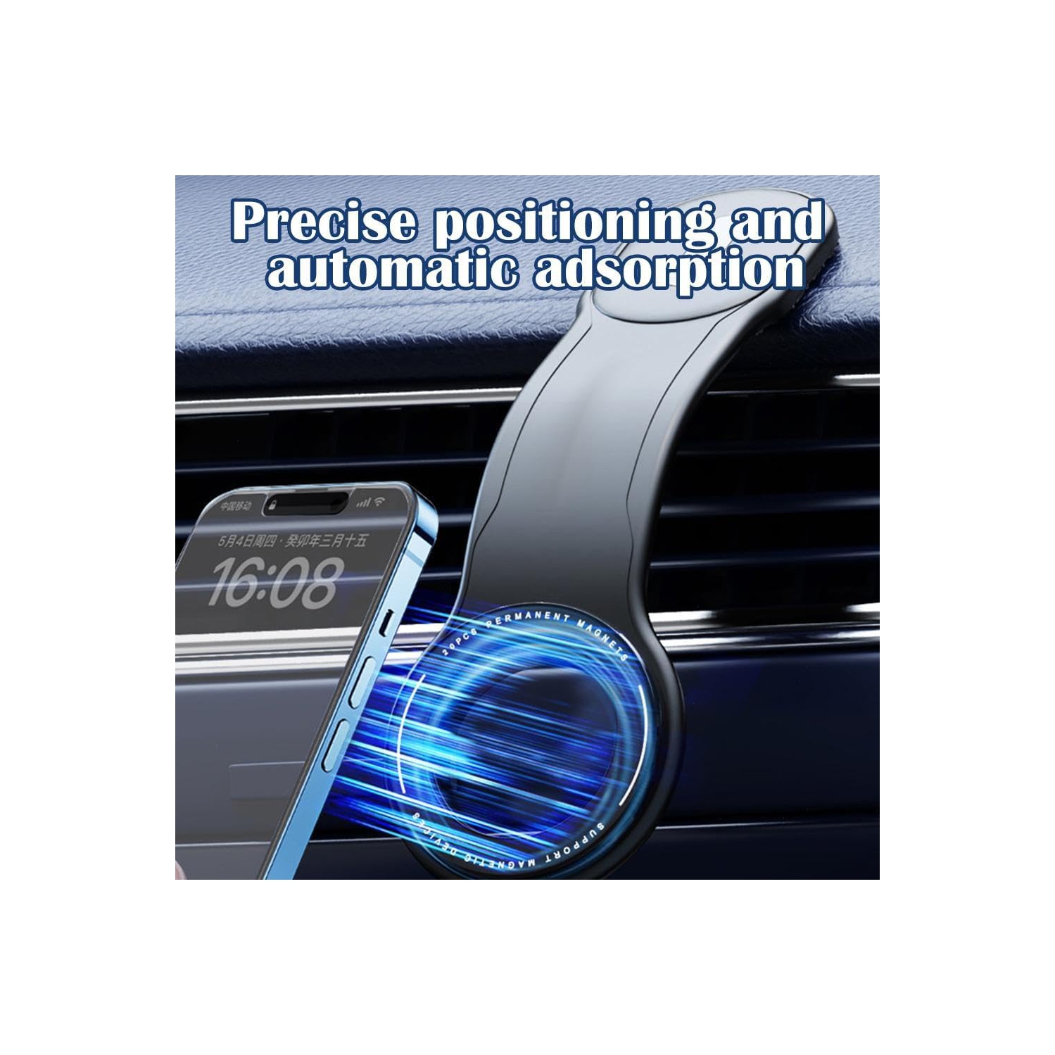 Magnetic Phone Holder Base for car, New Magnetic Phone Bracket, Secure and Convenient Dashboard Phone Holder