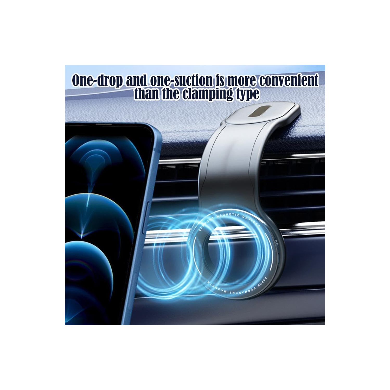 Magnetic Phone Holder Base for car, New Magnetic Phone Bracket, Secure and Convenient Dashboard Phone Holder