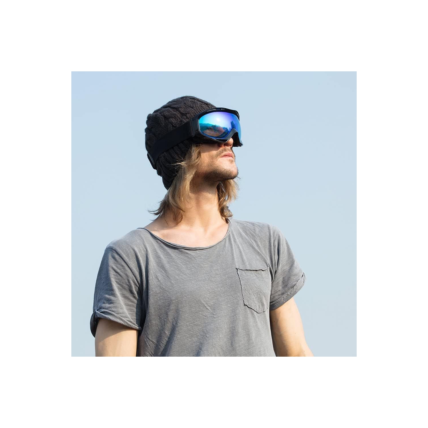 OTG Ski Goggles - Over Glasses Snowboard/Ski Goggles for Women, Men & Youth Anti Fog Snowboard Goggles- 100% UV Protection