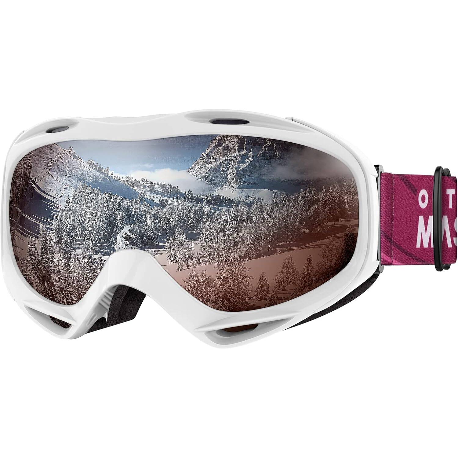 OTG Ski Goggles - Over Glasses Snowboard/Ski Goggles for Women, Men & Youth Anti Fog Snowboard Goggles- 100% UV Protection