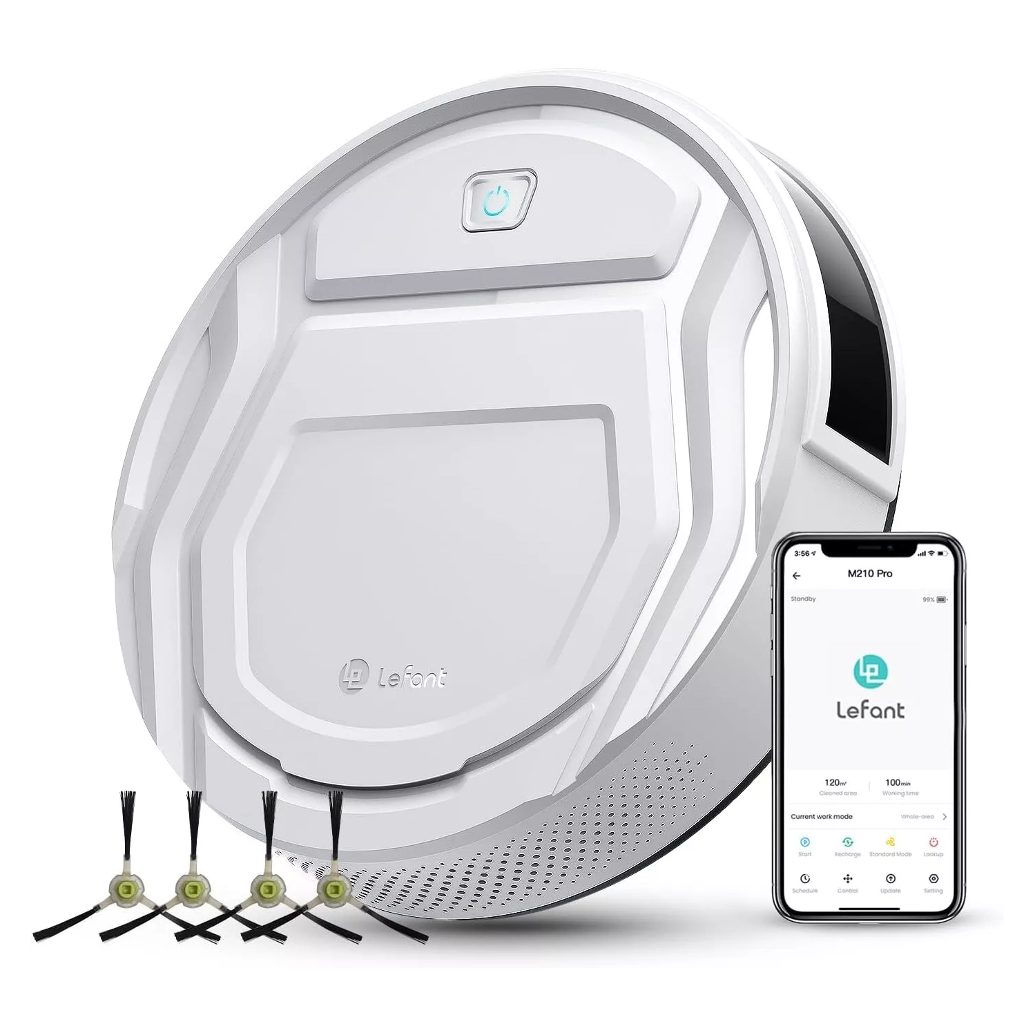 Lefant Wi-Fi Connected Robot Vacuum Cleaner App/Alexa Smart Vacuum Self-Charging