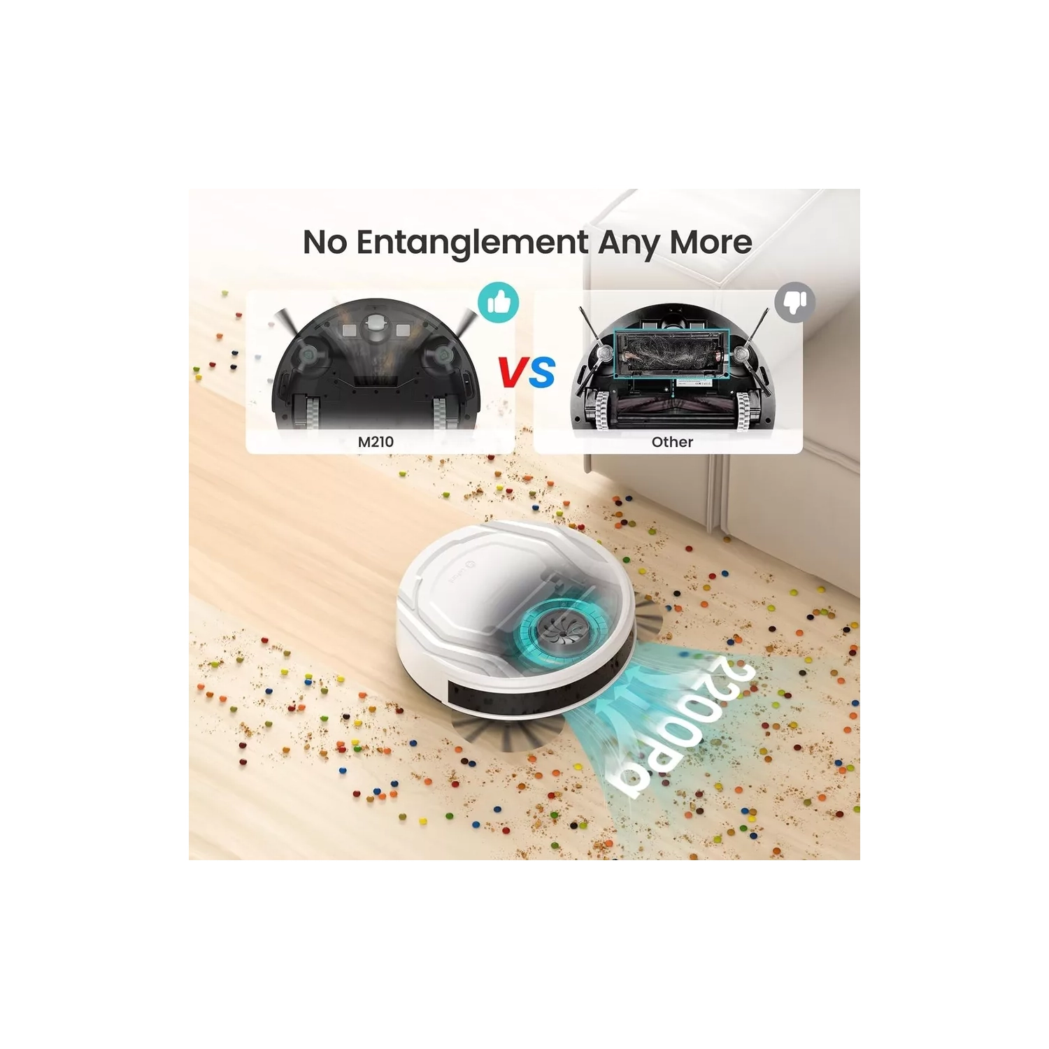 Lefant Wi-Fi Connected Robot Vacuum Cleaner App/Alexa Smart Vacuum Self-Charging