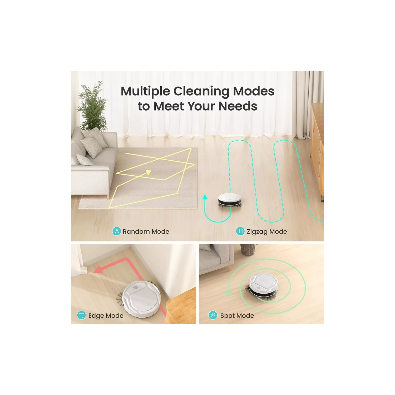 Lefant Wi-Fi Connected Robot Vacuum Cleaner App/Alexa Smart Vacuum Self-Charging