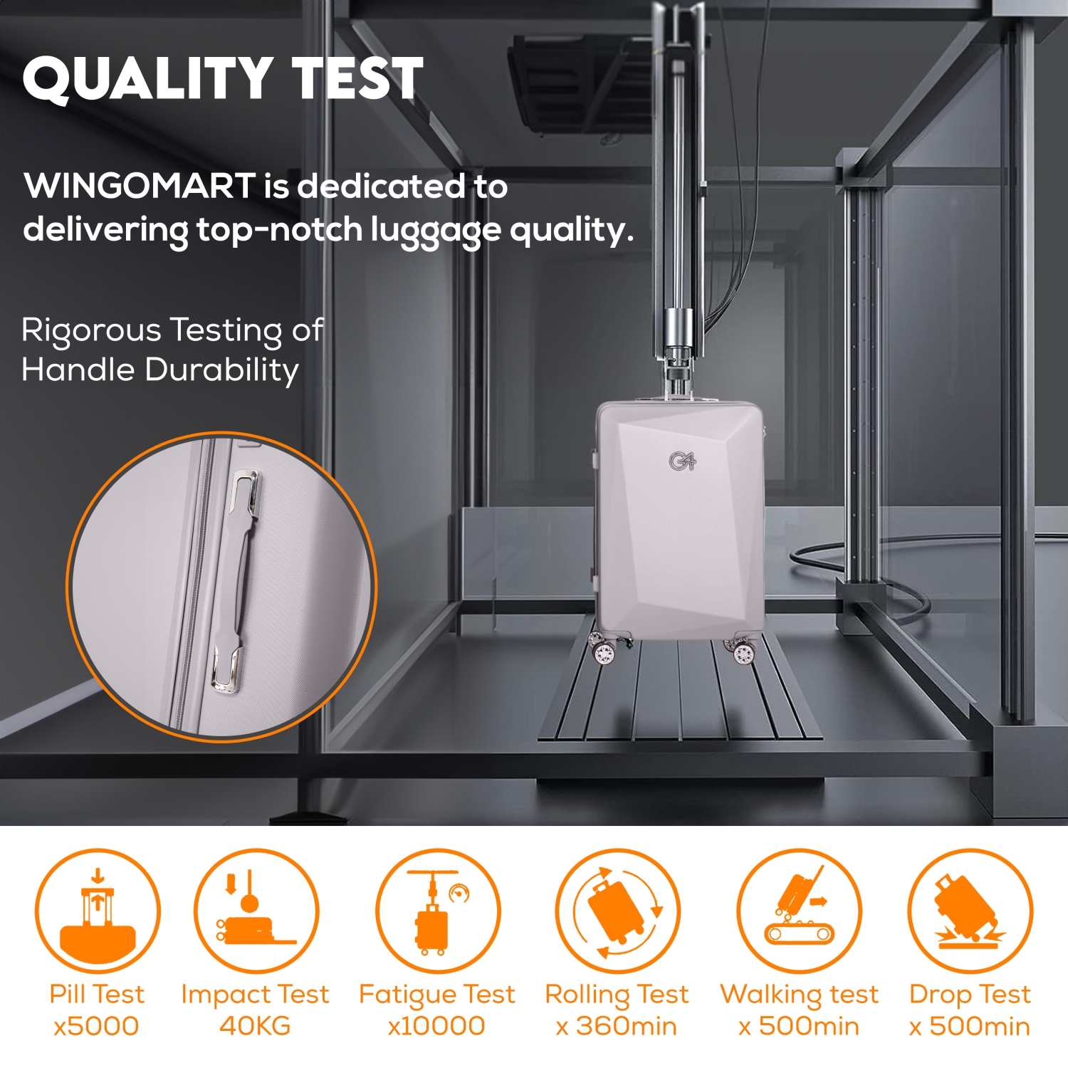 Ensemble de 3 valises rigides et légères en polycarbonate et ABS, roulettes doubles pivotantes, cadenas TSA – 20&nbsp;po/24&nbsp;po/28&nbsp;po –