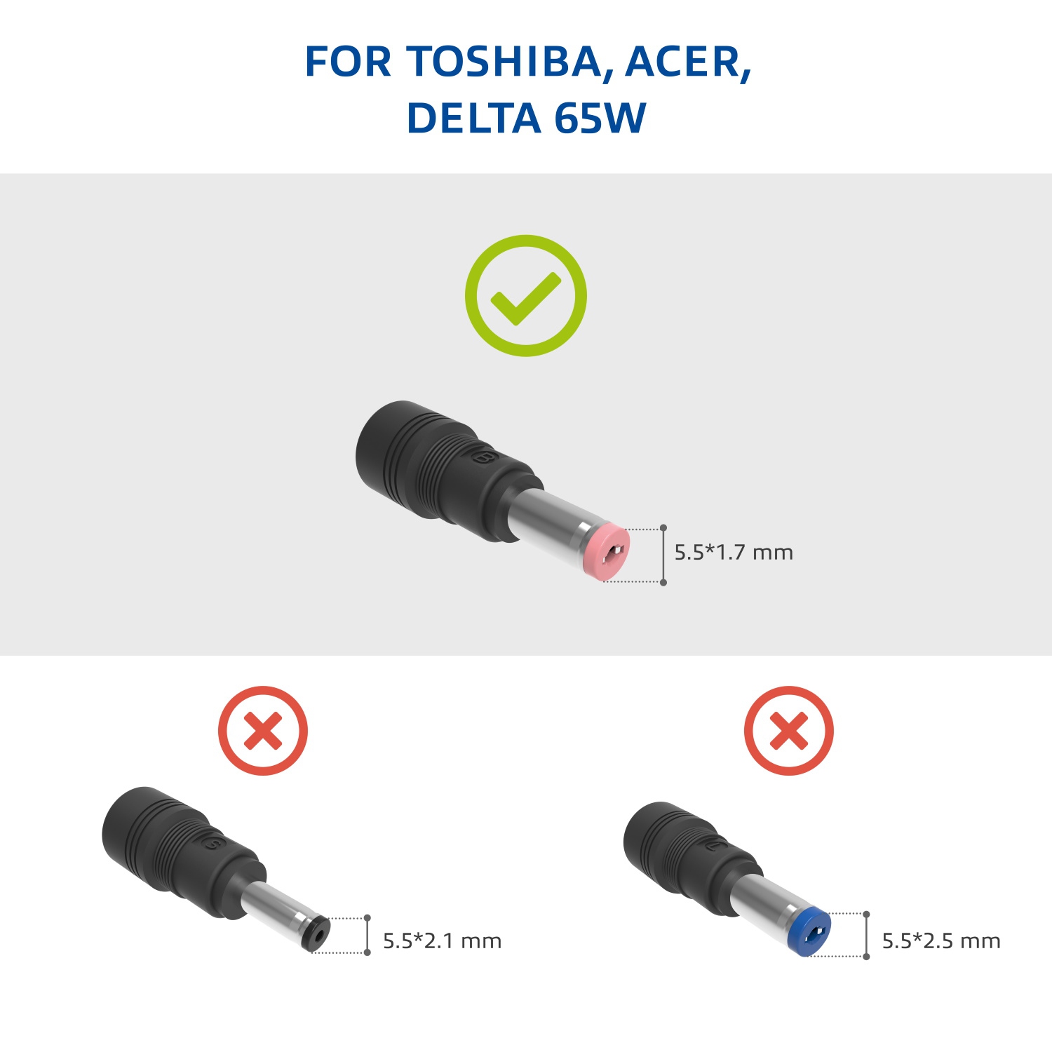 Original Acer Nitro 5 Gaming Series Laptop AC Adapter Power Supply & Cord 135W