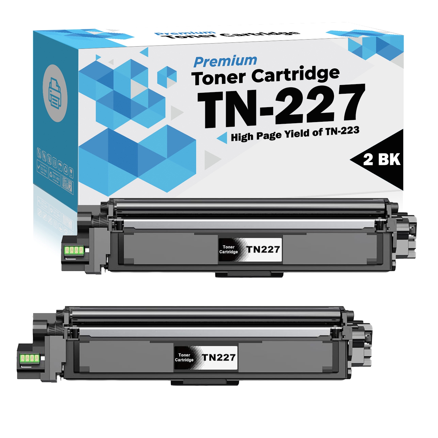 Ultra Toner® Compatible Brother TN227 Toner Cartridges TN-227 High Yield of TN223 TN-223 - Brother HL-L3210CW HL-L3230CDW HL-L3290CDW MFC-L3770CDW