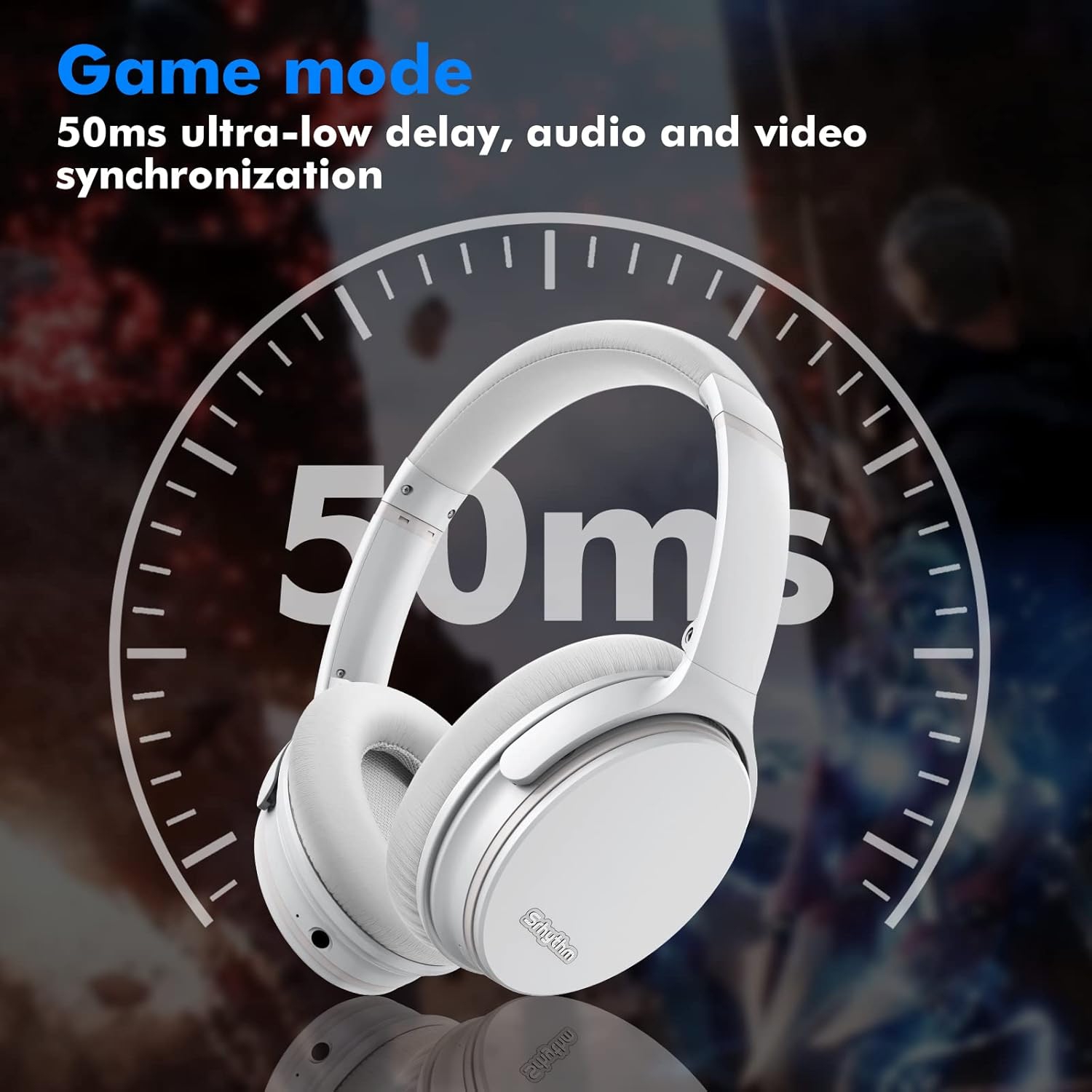 Srhythm NiceComfort 35 Active Noise Cancelling Headphones, Wireless Bluetooth.