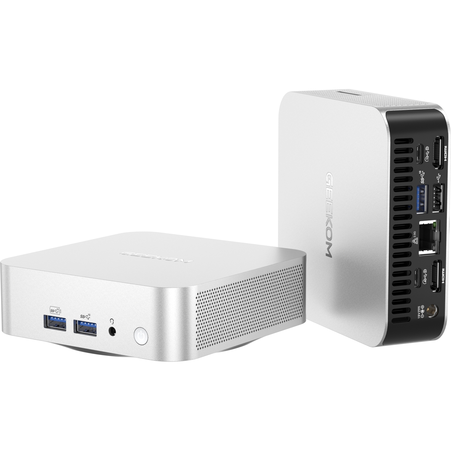 GEEKOM A6 Mini PC, AMD Ryzen 7 6800H(8C/16T), 32GB DDR4&1TB M.2 PCIe NVMe SSD, Vega 8 Graphics, Windows 11 Pro Desktop Computer Support 8K UHD/Wi-Fi 6/Bluetooth 5.2/USB 3.2