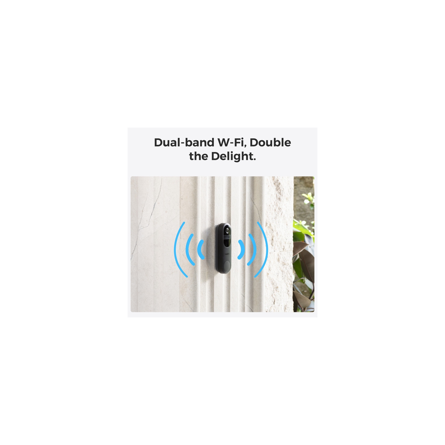 Reolink Wireless 2K Battery Video Doorbell Camera with Chime, 2.4/5 GHz WiFi, Person/Vehicle/Package Detection