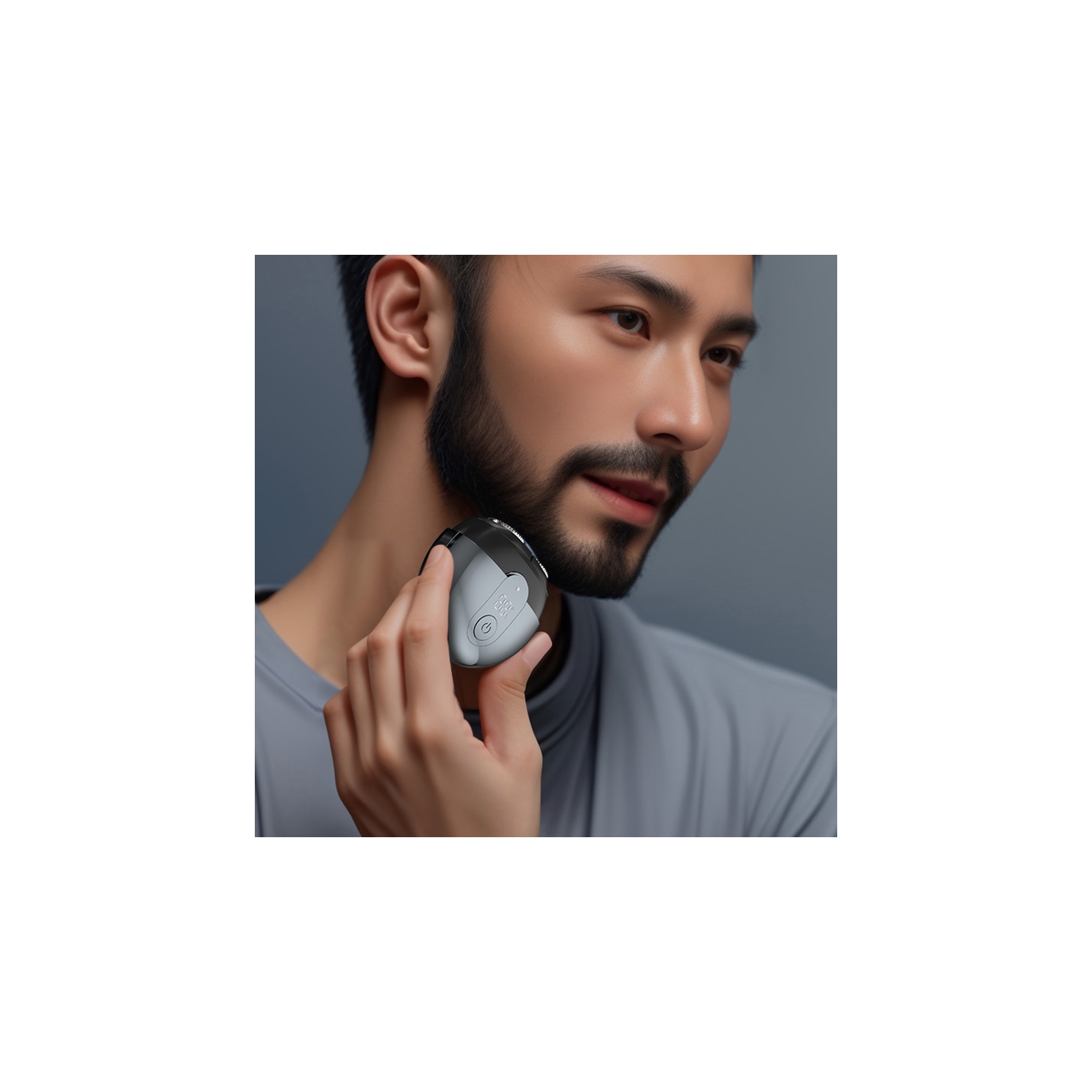 OKMI Portable Electric Razor Men, Waterproof Wet Dry Cordless Face Shaver, Rechargeable Grooming Beard Trimmer For Home Travel