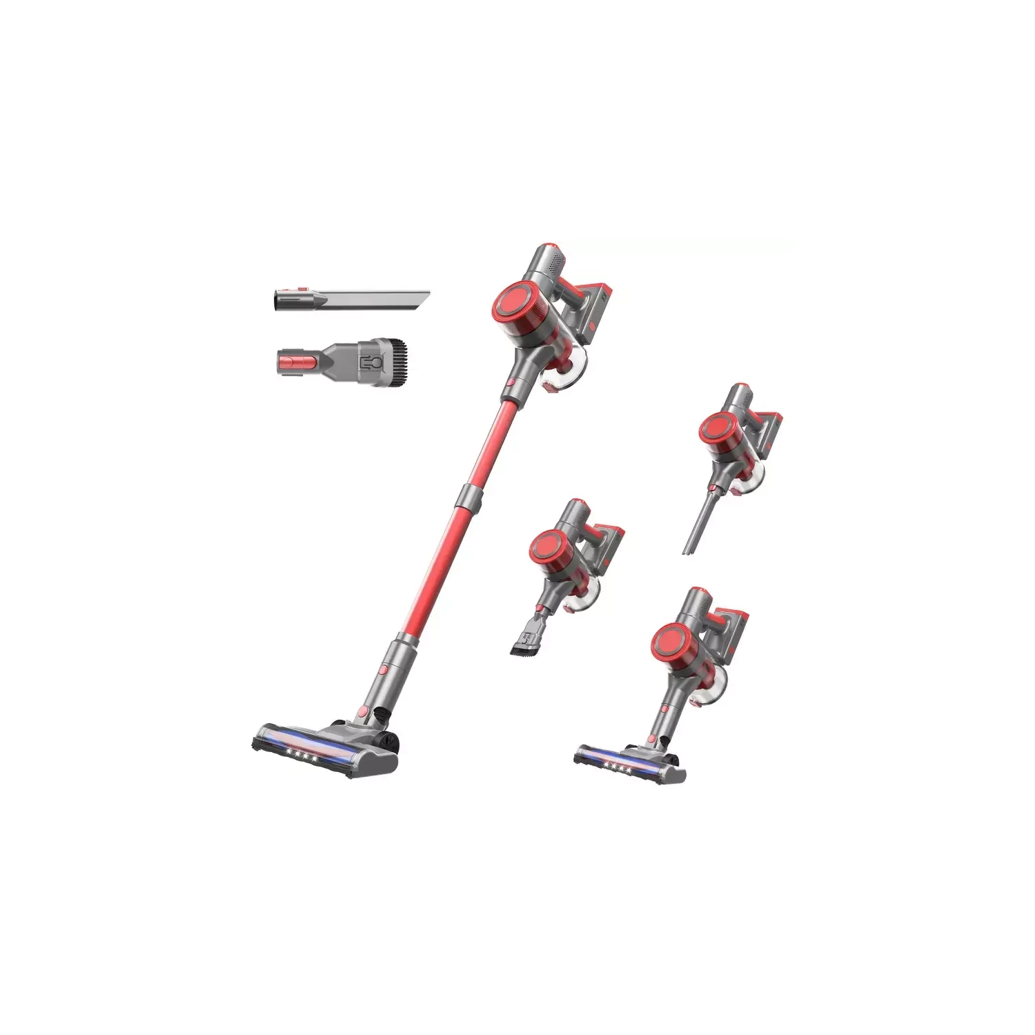 Cordless Stick Vacuum - 6-in-1 Powerful, Lightweight & Rechargeable with 40min