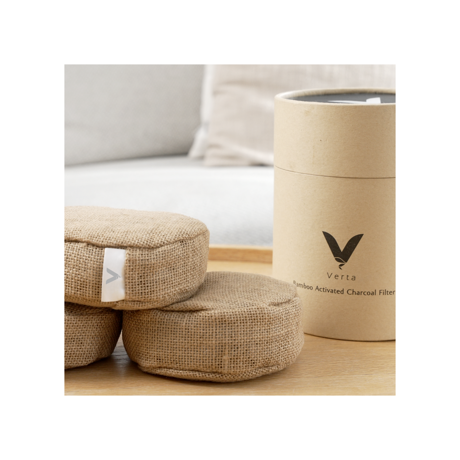 Verta® Bamboo Activated Charcoal Pack x3
