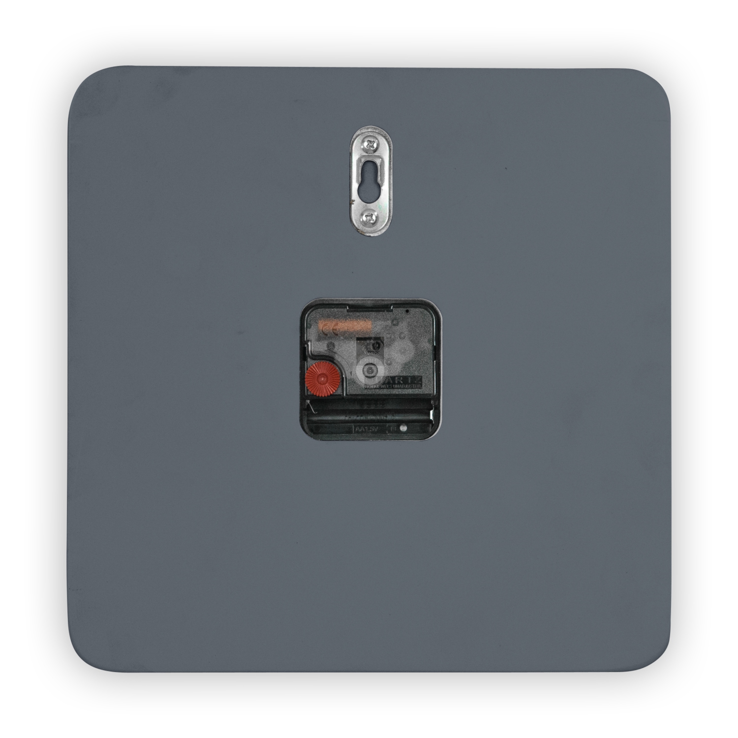 LeisureMod Manchester Modern Design Square Silent Non-Ticking Wall Clock