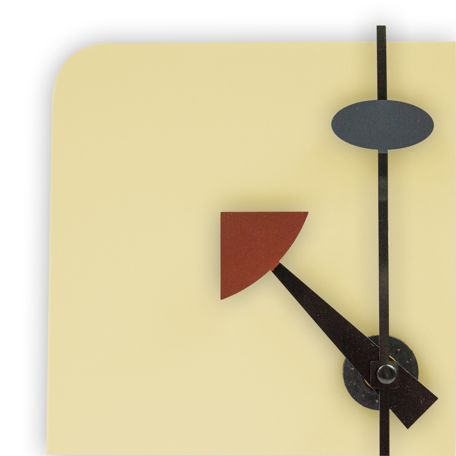 LeisureMod Manchester Modern Design Square Silent Non-Ticking Wall Clock