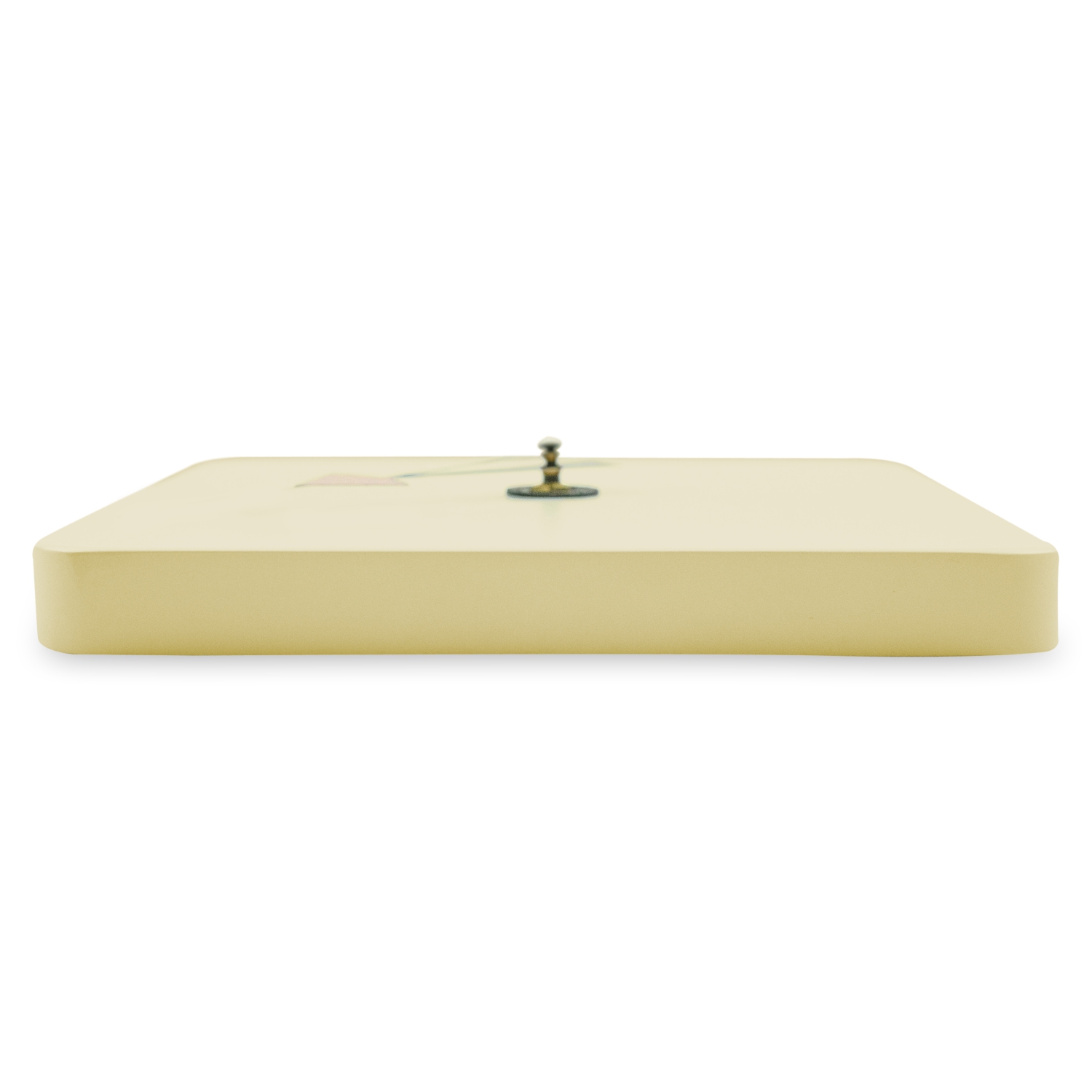 LeisureMod Manchester Modern Design Square Silent Non-Ticking Wall Clock