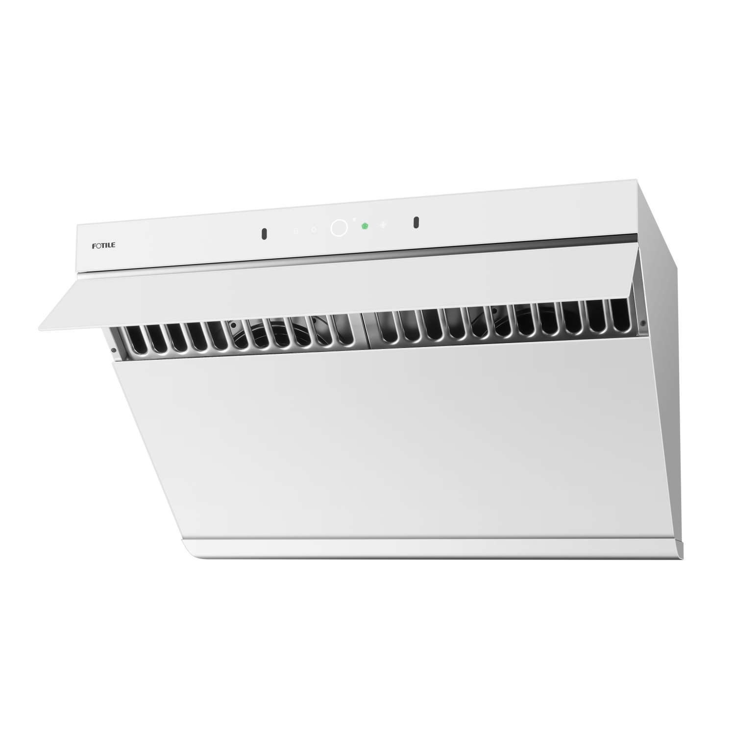 FOTILE JQG7507W 30″ White Range Hood – Slant Vent | Quiet Dual DC Motor | 1100 Powerful CFM | Motion Control | Sync with Cooktop