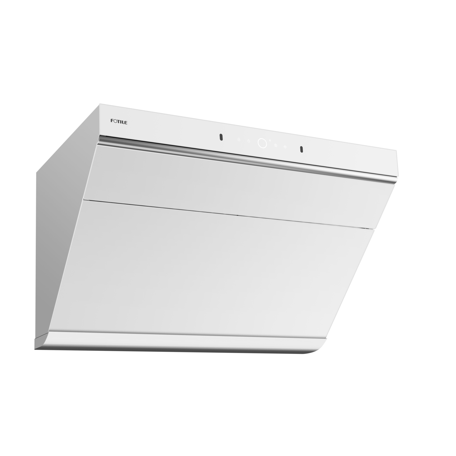 FOTILE JQG7507W 30″ White Range Hood – Slant Vent | Quiet Dual DC Motor | 1100 Powerful CFM | Motion Control | Sync with Cooktop