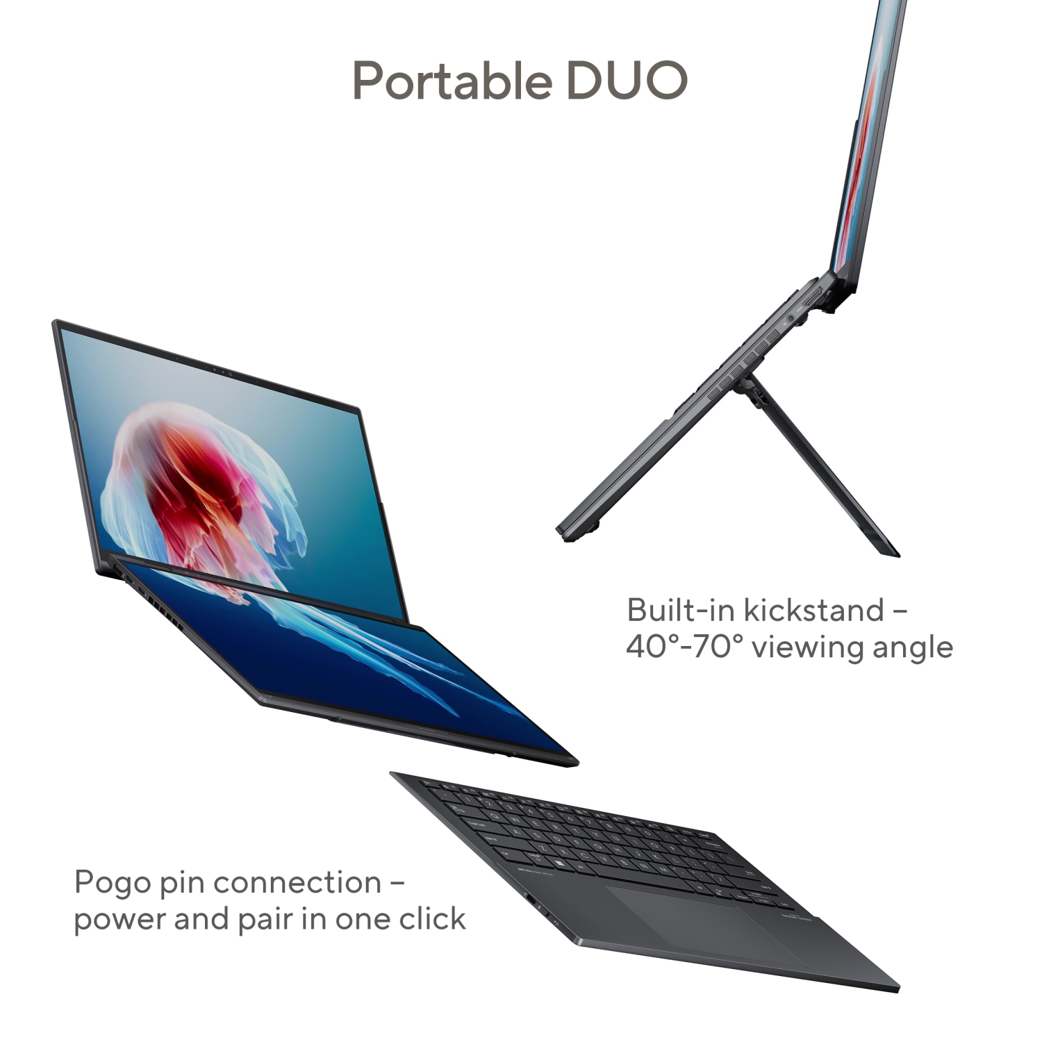 ASUS Zenbook DUO (2025) AI Ready Dual Touchscreen Laptop (14