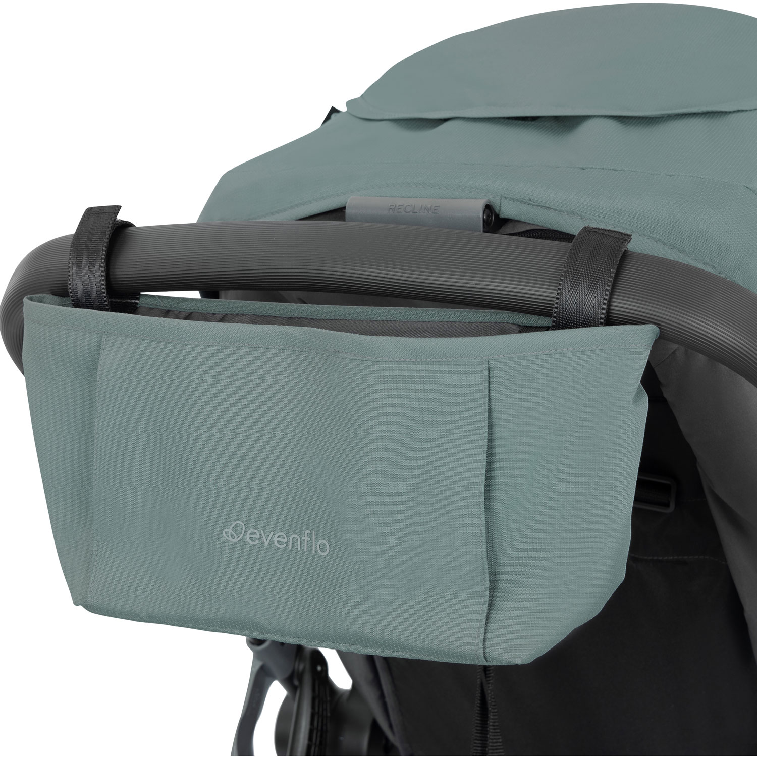 Poussette Omni Ultra d'Evenflo avec siège d'auto rotatif pour bébé Revolve180 LiteMax NXT - Vert Pacifique