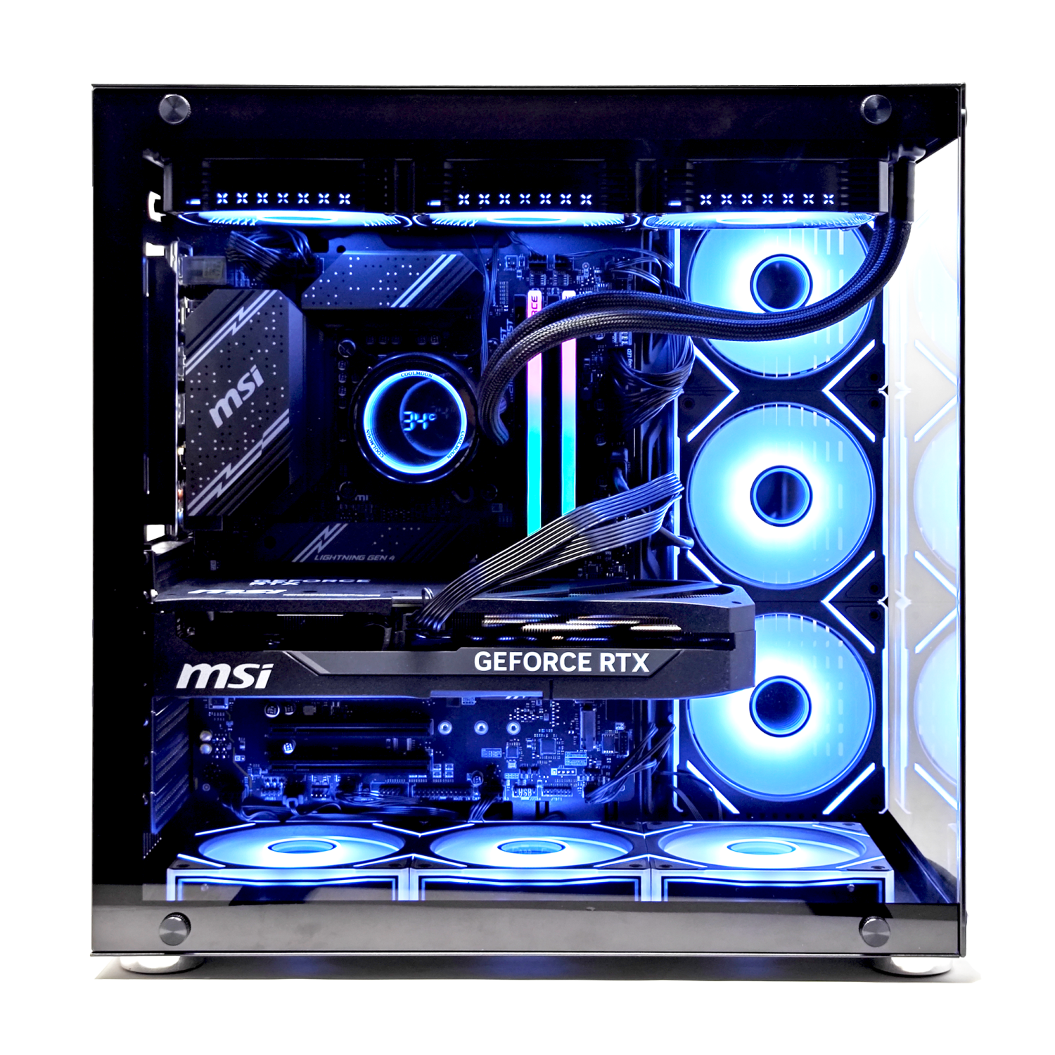 Ordinateur de jeu Uniway Ryzen 7 9800X3D d'AMD/360 Liquid Cool/2&nbsp;To SSD M2 d'AMD/32&nbsp;Go RAM DDR4/RTX 5080 de NVIDIA/DLSS 4/Wi-Fi 6/Win 11