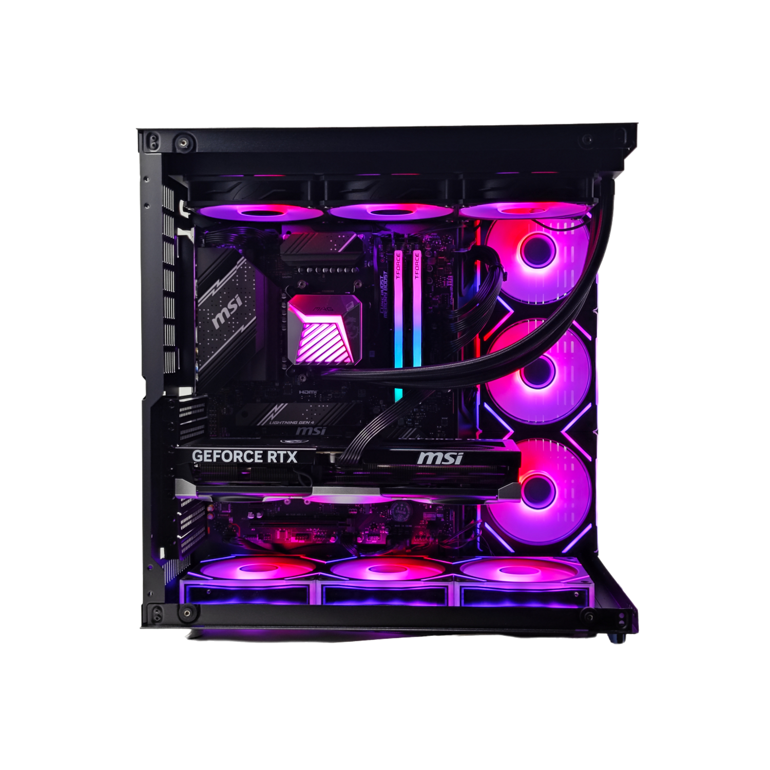 Uniway Gaming PC AMD Ryzen7 9800X3D/2TB M2 SSD/64GB RGB RAM/NVIDIA RTX 5090 Win11 Pro - English
