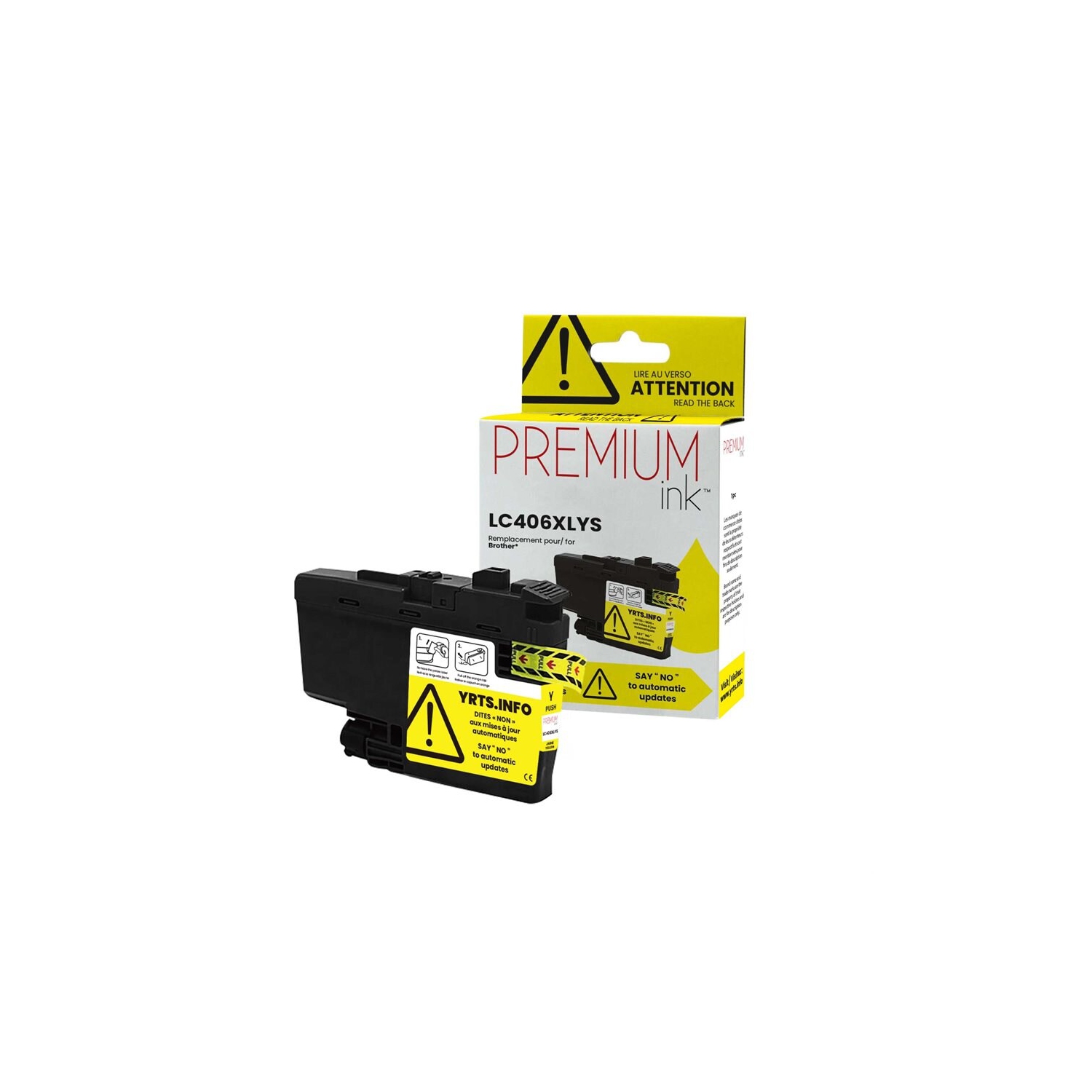 Brother LC406XLYS Alternative Premium Ink Pigment Yellow