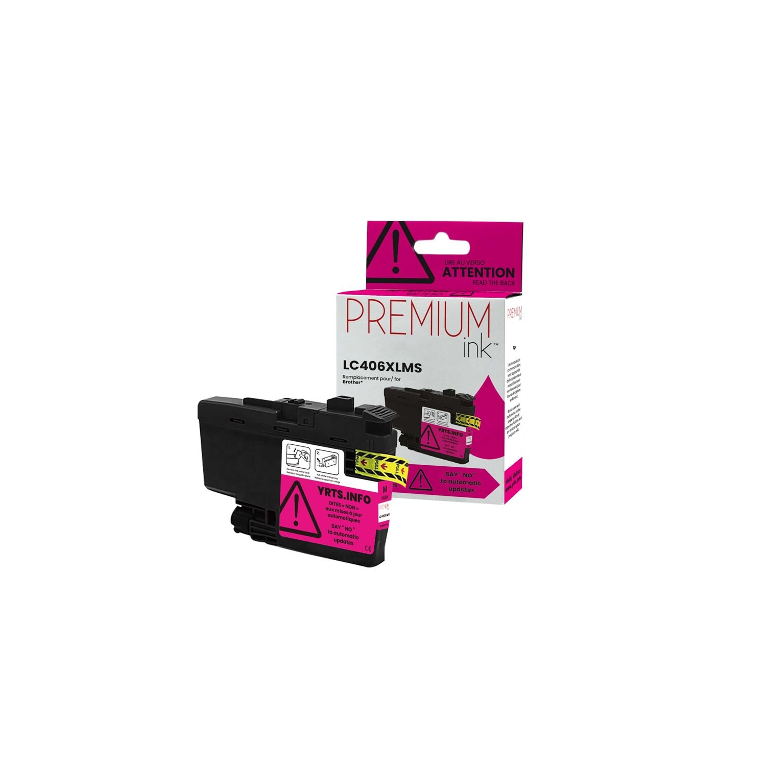Brother LC406XLMS Alternative Premium Ink Pigment Magenta