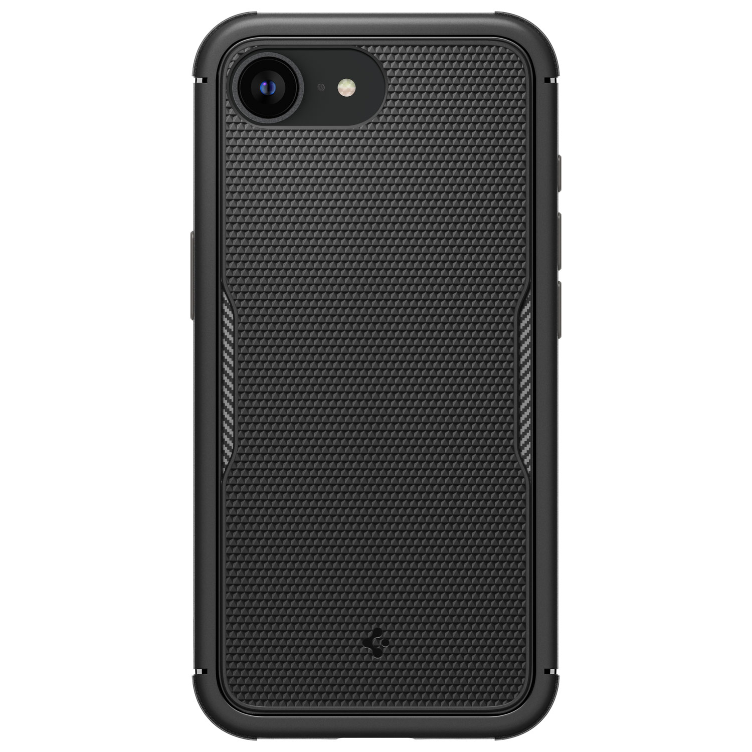 Étui rigide ajusté Core Armor MagFit de Spigen pour iPhone 16e - Noir mat
