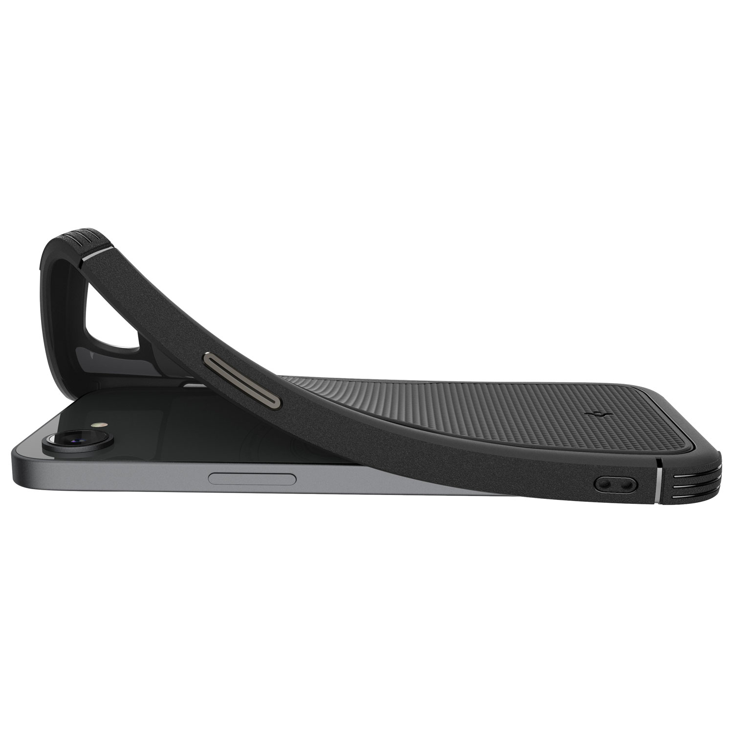 Étui rigide ajusté Core Armor MagFit de Spigen pour iPhone 16e - Noir mat