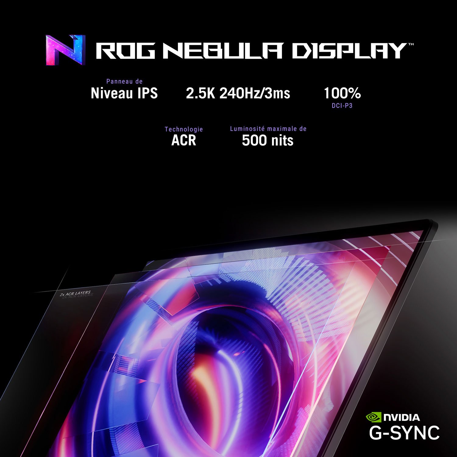 Portable de jeu ROG Strix SCAR de 16 po d'ASUS - Noir