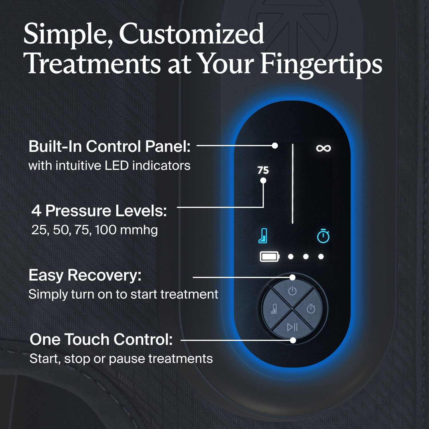 Therabody JetBoots Prime Compression Boots - Short - Black