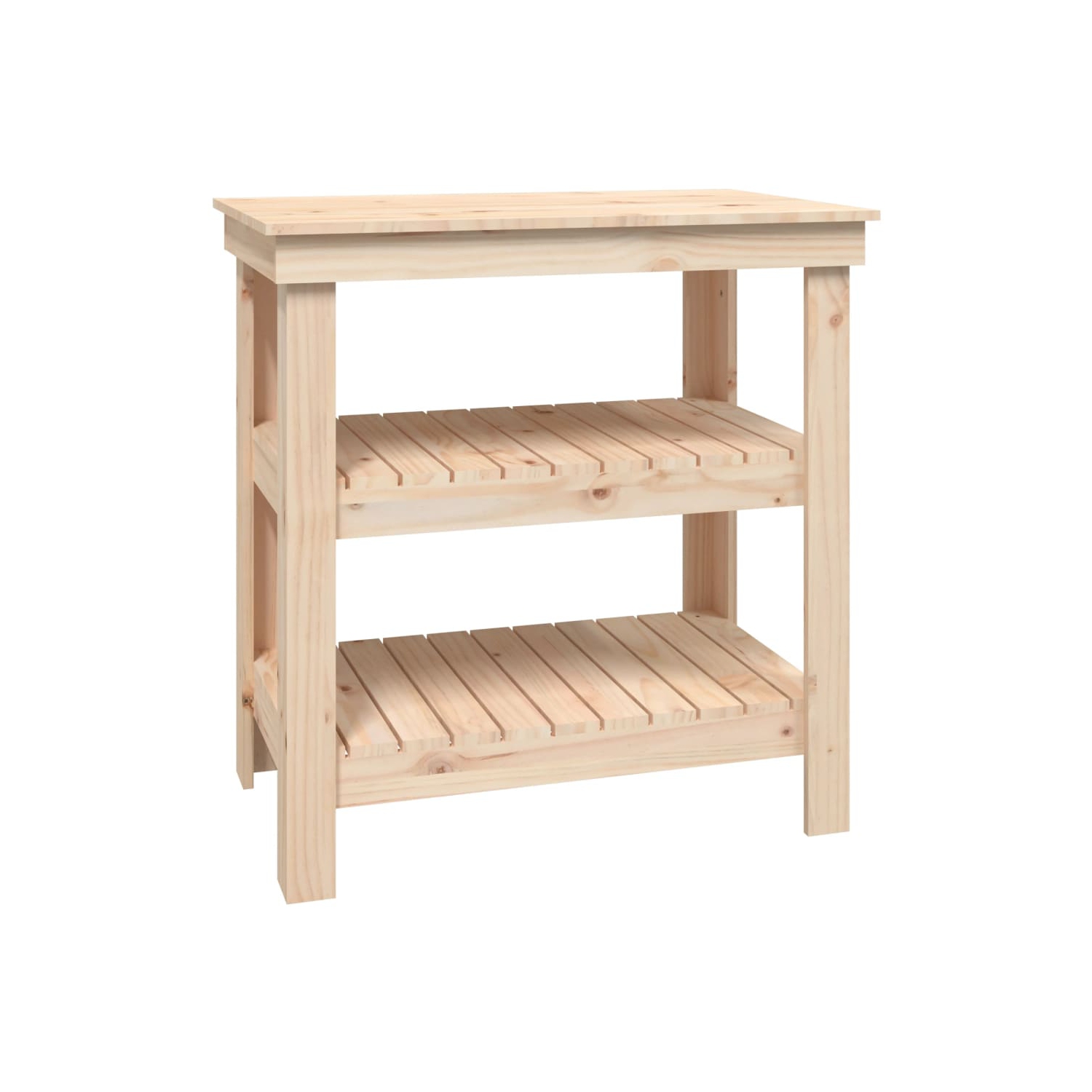 vidaXL Work Bench 78.5x50x80 cm Solid Wood Pine