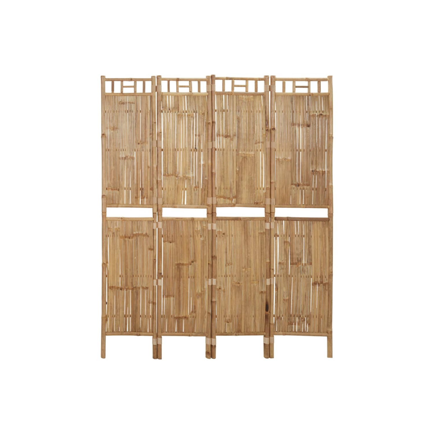 VidaXL – Séparateur de pièce à 4 panneaux en bambou 160 180&nbsp;cm