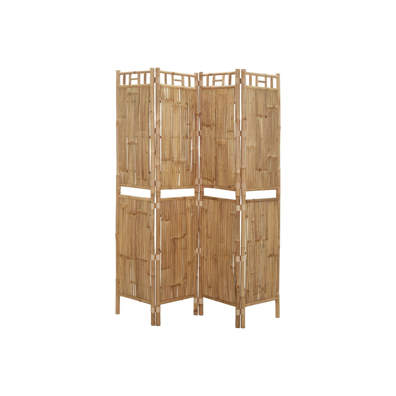 VidaXL – Séparateur de pièce à 4 panneaux en bambou 160 180 cm