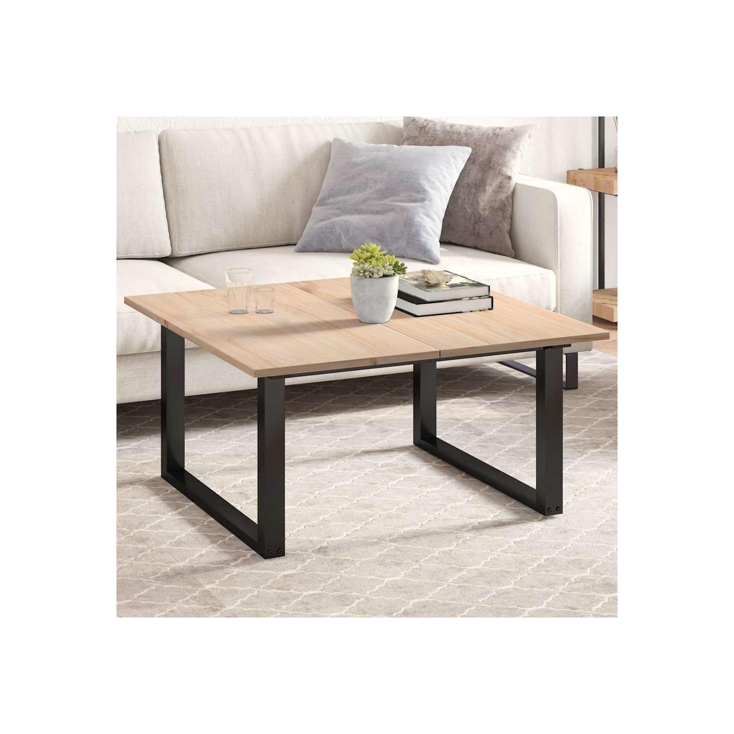 vidaXL Table Tops 2 pcs 90x45x1.7 cm Rectangular Solid Wood Pine