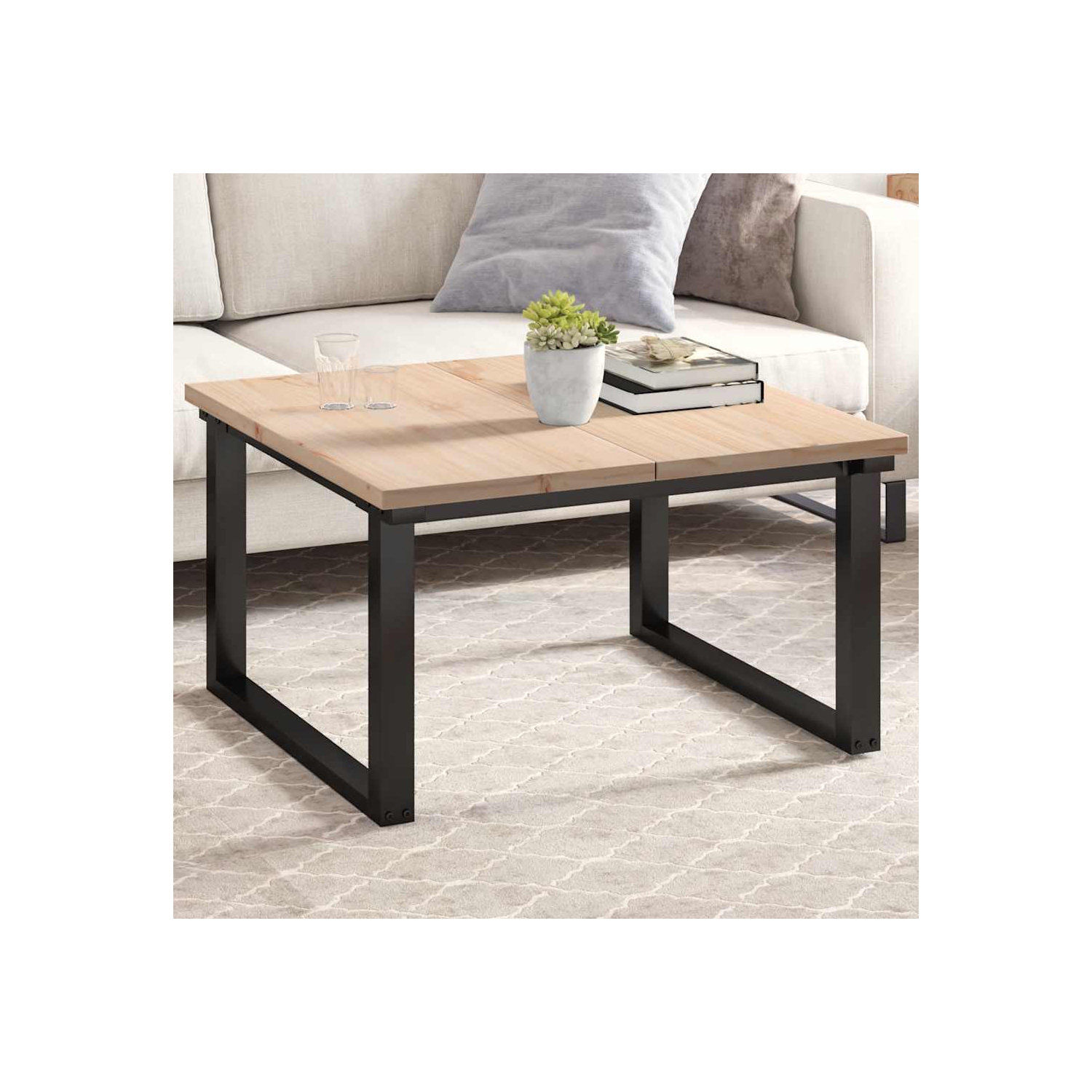 vidaXL Table Tops 2 pcs 80x40x2.5 cm Rectangular Solid Wood Pine