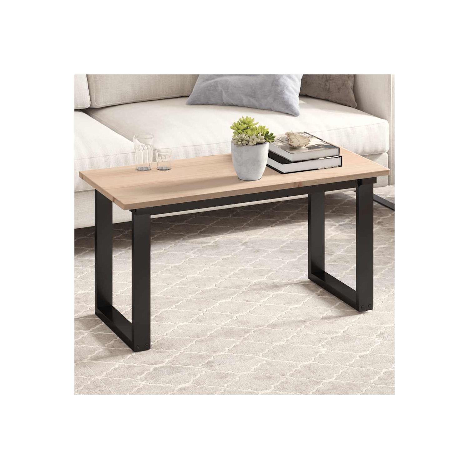 VidaXL Dessus de table 90x40x1.7&nbsp;cm rectangulaire pin massif