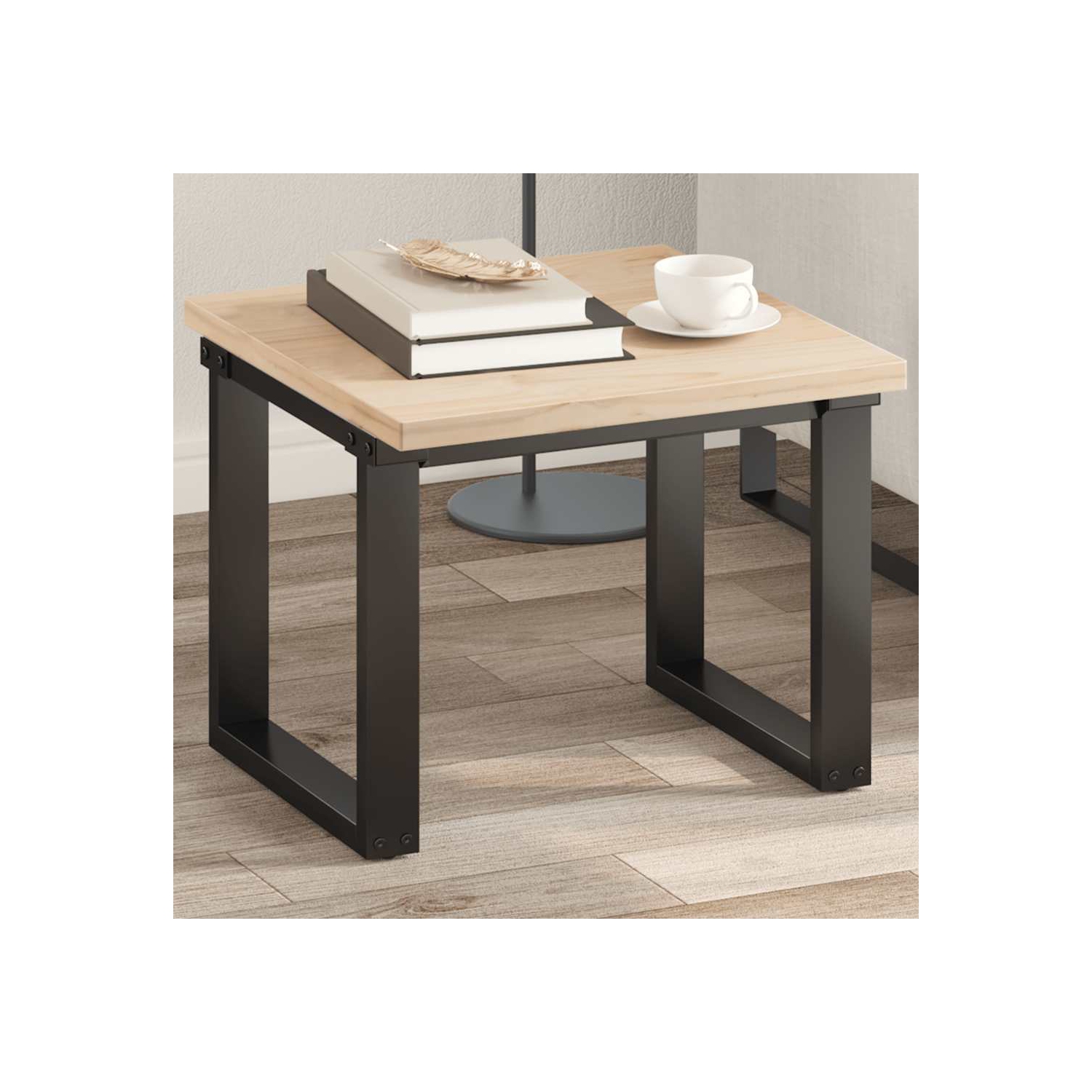vidaXL Table Top 50x50x2.5 cm Square Solid Wood Pine