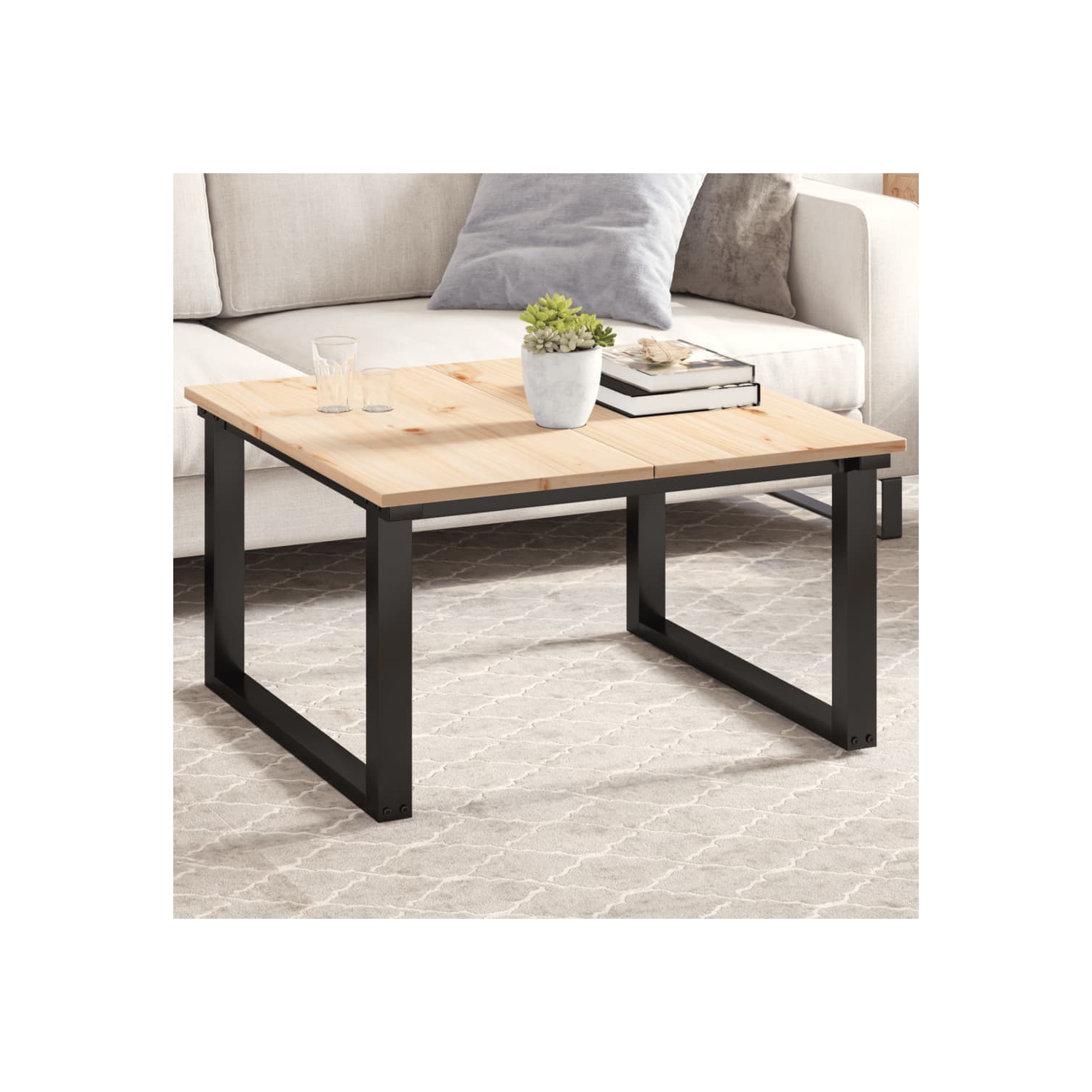 vidaXL Table Tops 2 pcs 80x40x1.7 cm Rectangular Solid Wood Pine