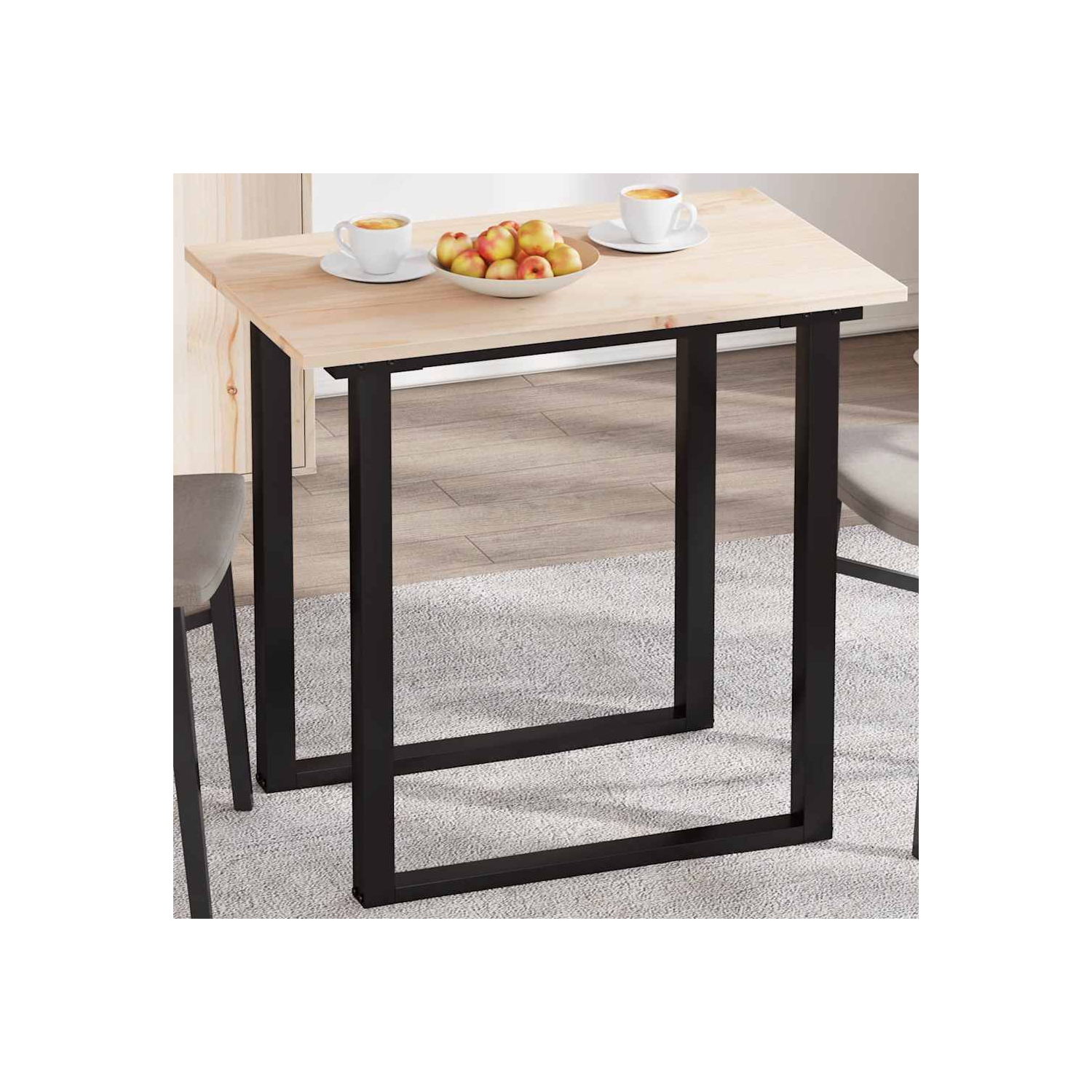 vidaXL Table Top 80x50x1.7 cm Rectangular Solid Wood Pine