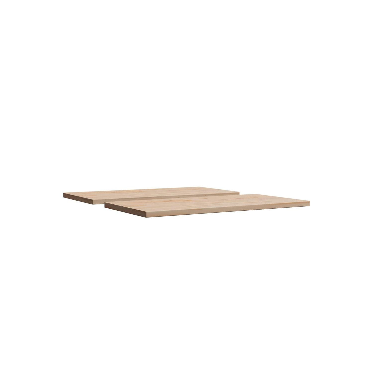 vidaXL Table Tops 2 pcs 60x30x2.5 cm Rectangular Solid Wood Pine