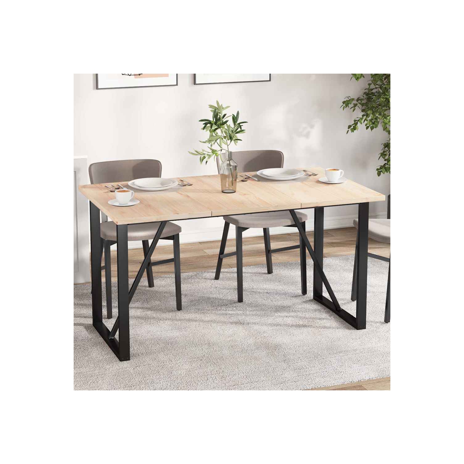 vidaXL Table Tops 3 pcs 80x47x2.5 cm Rectangular Solid Wood Pine