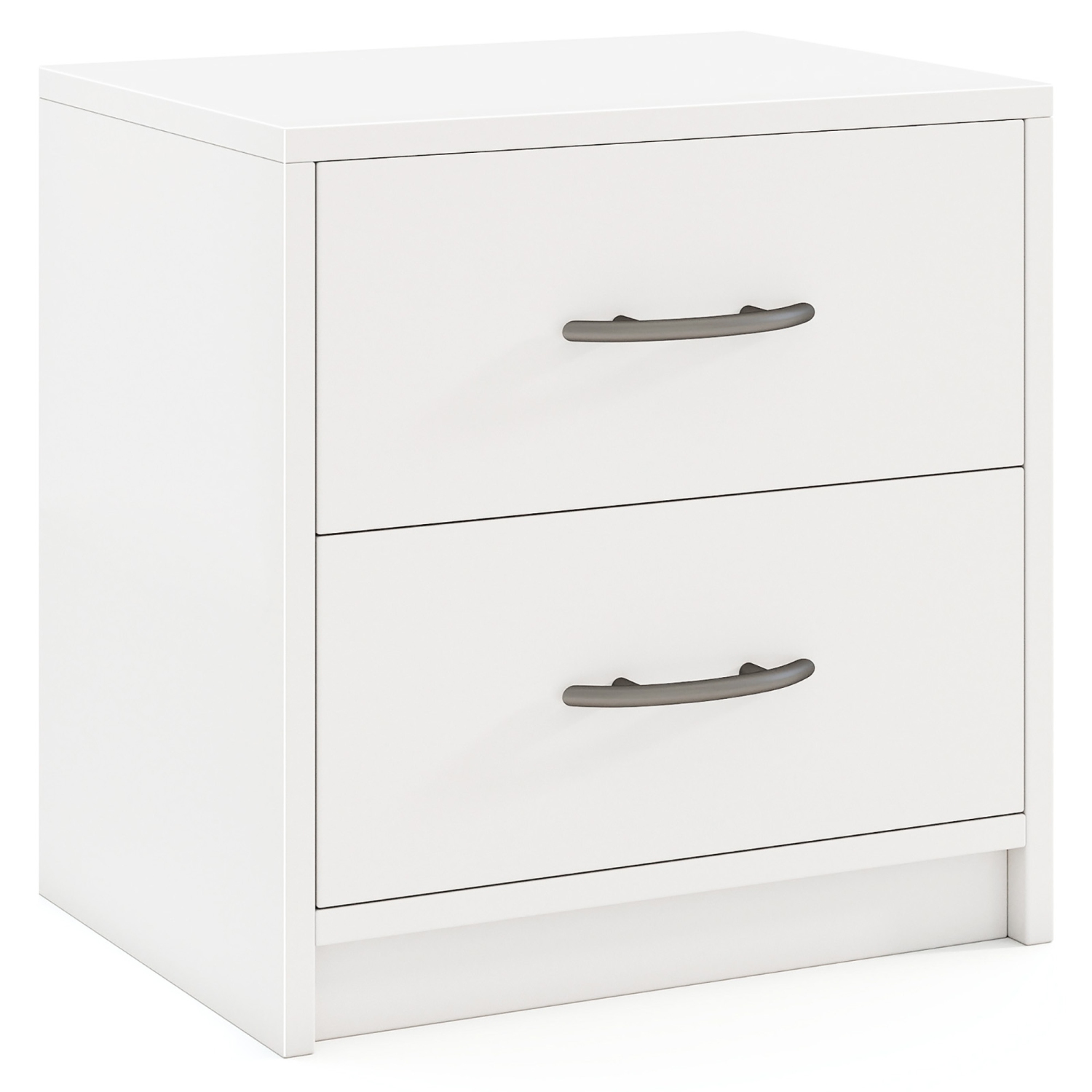 Gymax 2-Drawer Nightstand Modern Bedside Table w/ Storage for Living Room Bedroom