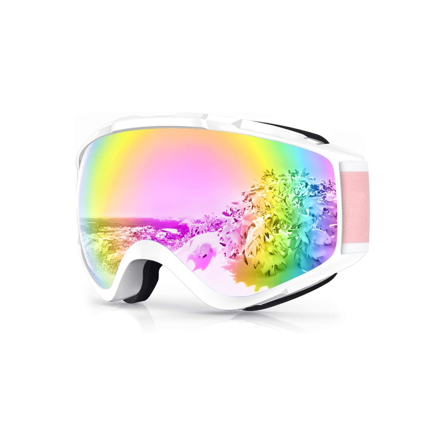 PetginHome-OTG Ski Goggles Over Glasses Snow/Snowboard Goggles for Men Women Youth
