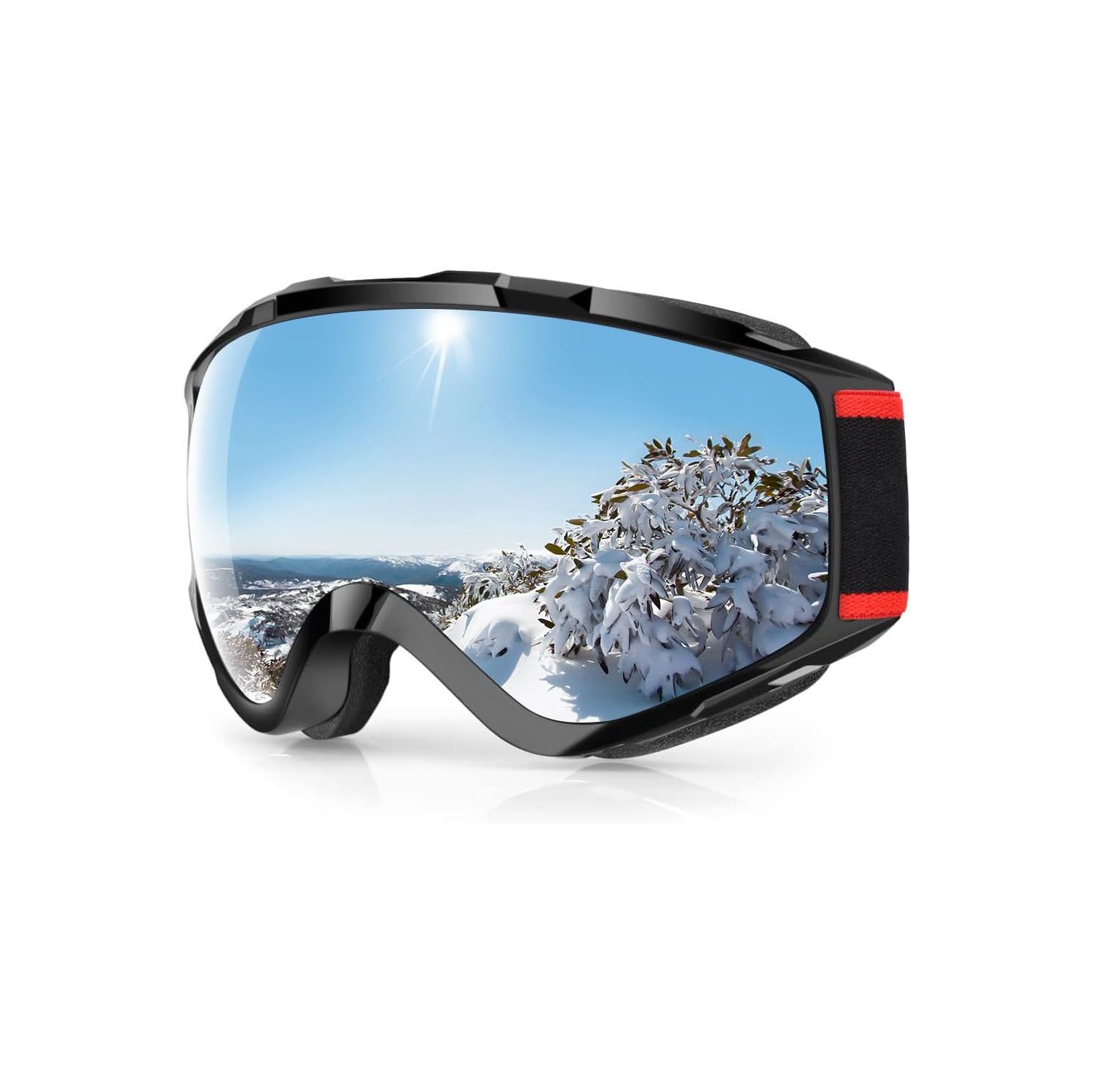 PetginHome-OTG Ski Goggles Over Glasses Snow/Snowboard Goggles for Men Women Youth