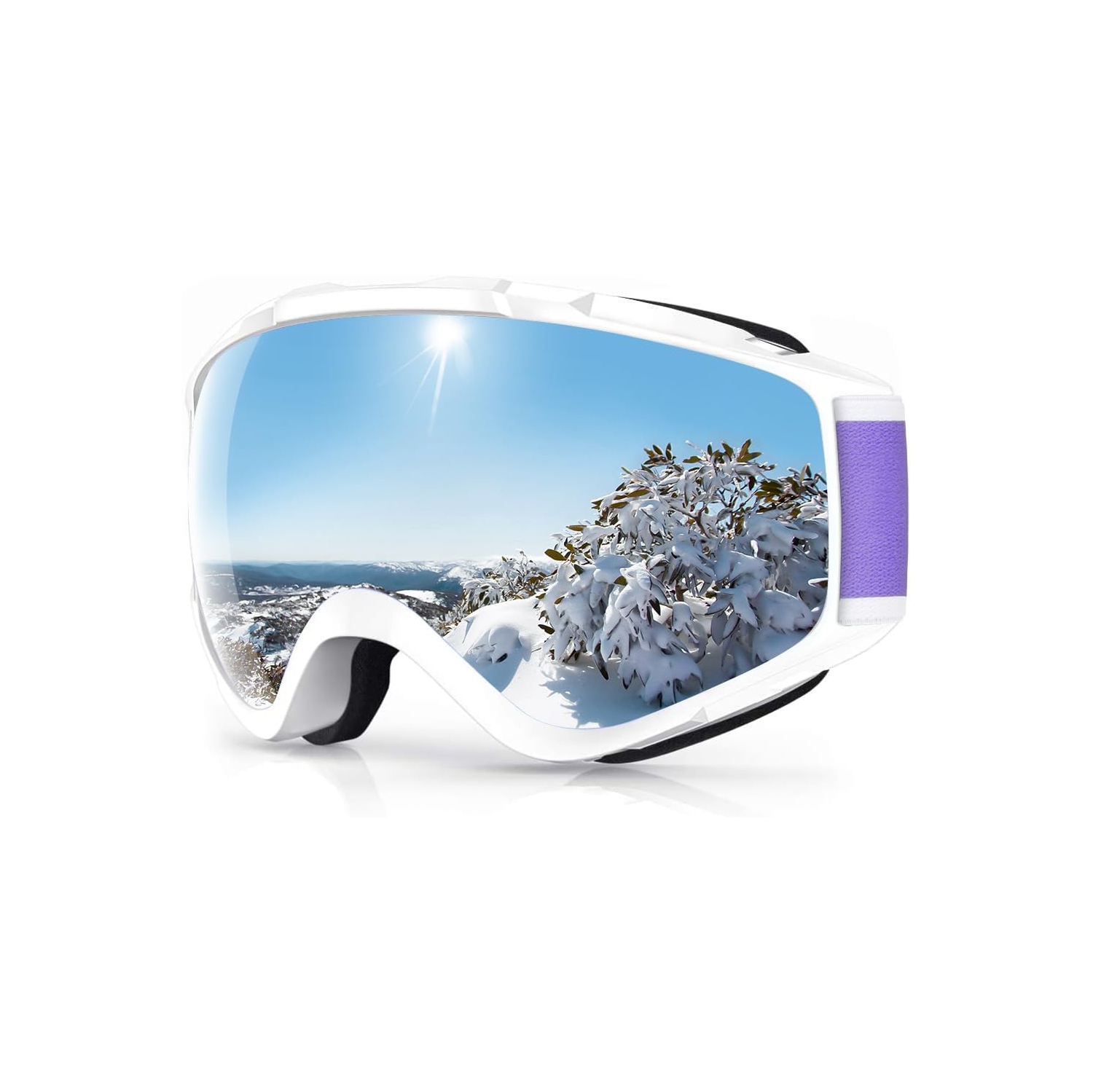 PetginHome-OTG Ski Goggles Over Glasses Snow/Snowboard Goggles for Men Women Youth