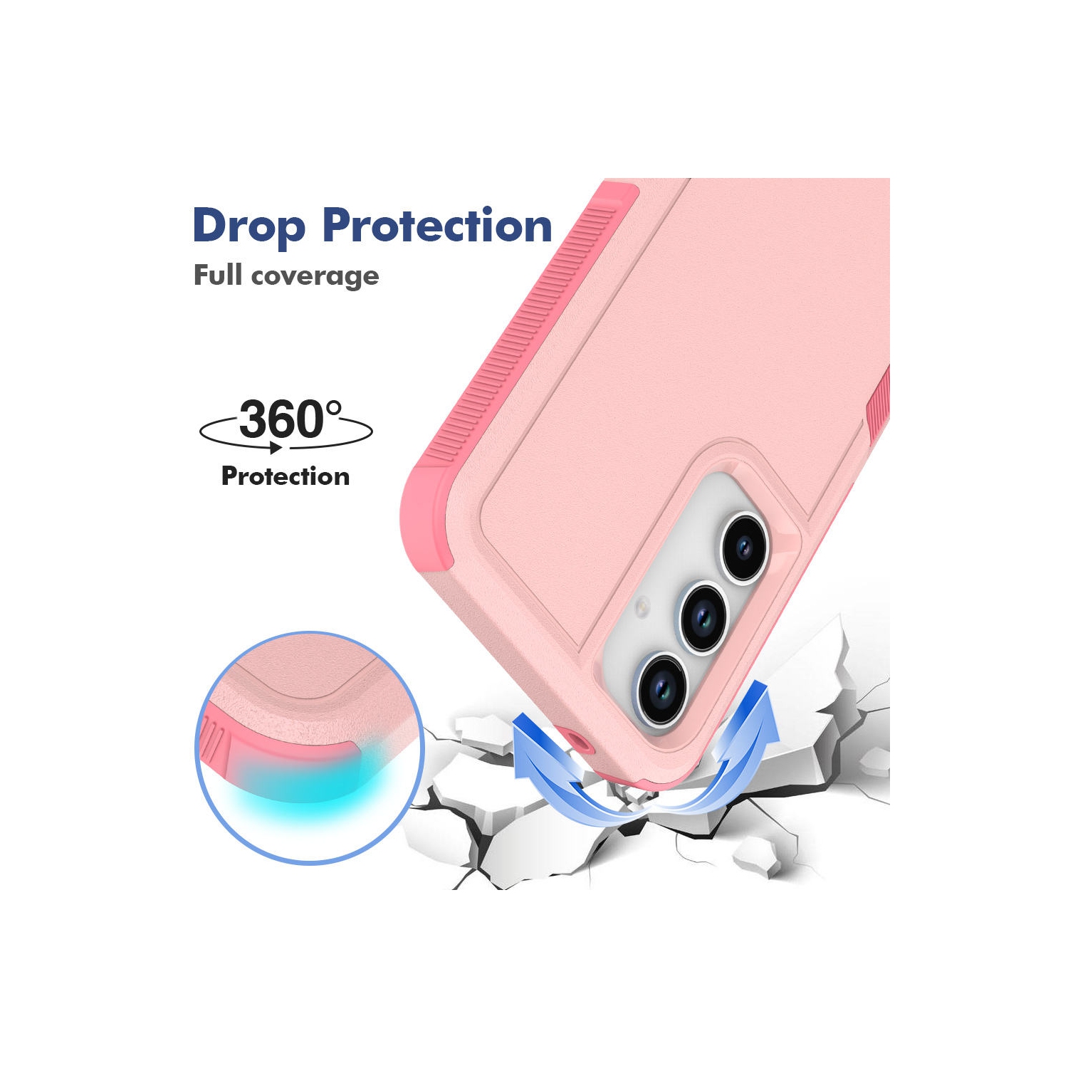 XCRS Dual Layered Comm Rugged Fitted Hardshell Case for Samsung Galaxy A16