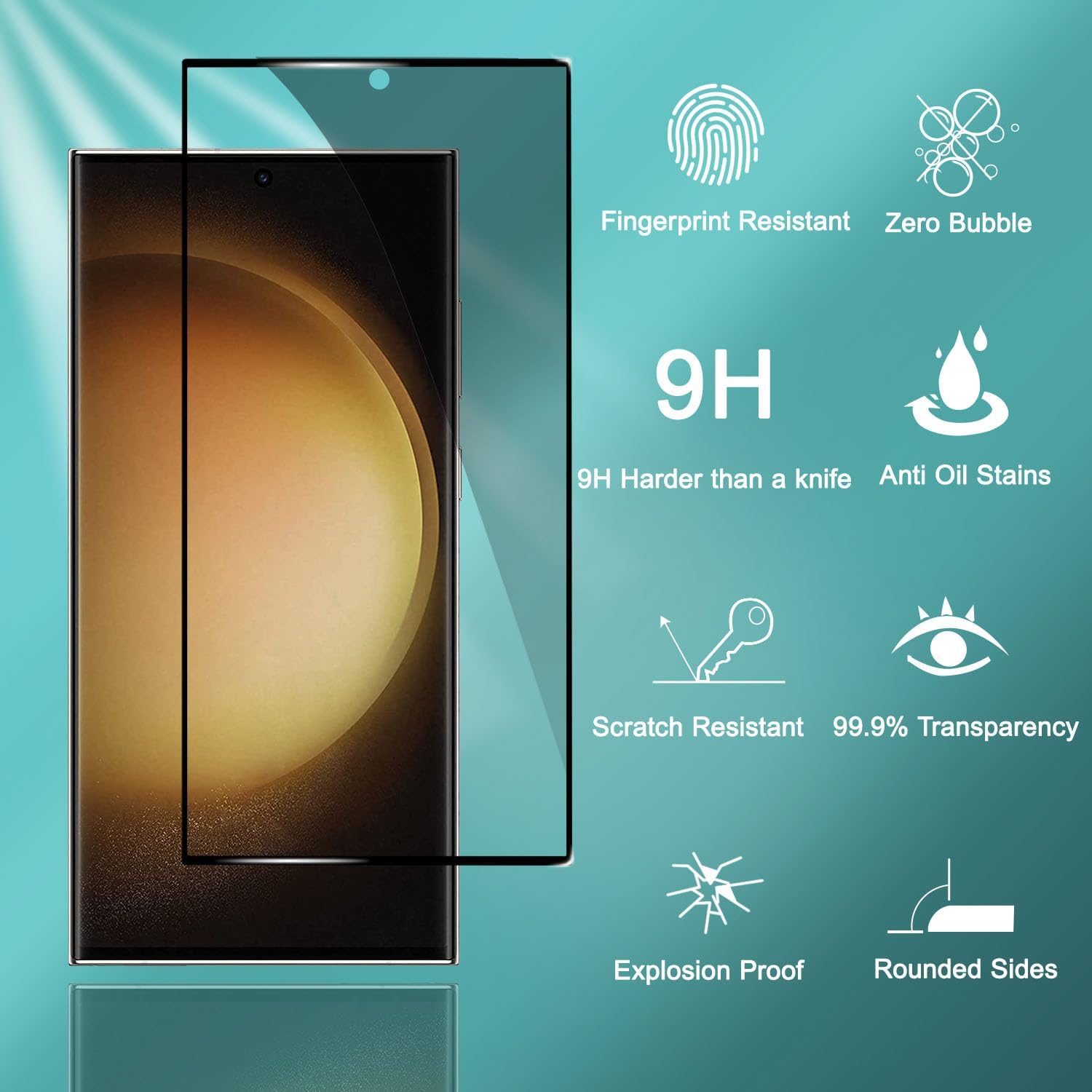 SuperShield Privacy Tempered Glass Ultra Thin Screen Protector for Samsung Galaxy S25 Ultra 5G - 2 Pack